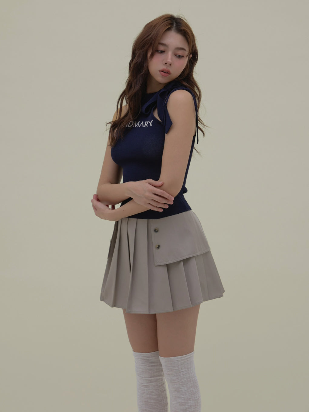【ANDMARY】Angie ribbon tank ANDMARY】Angie ribbon tank