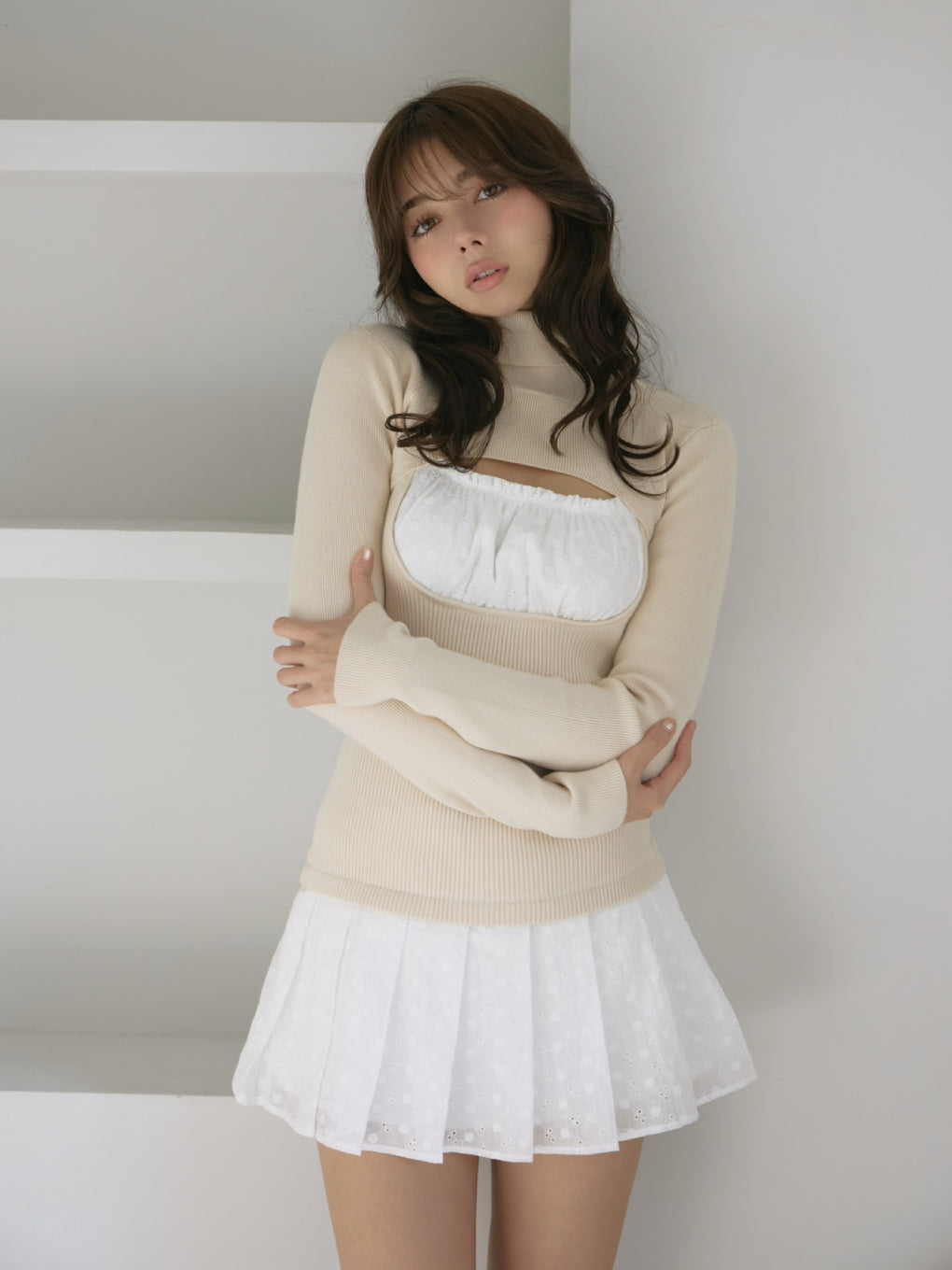 Poppy lace set dress