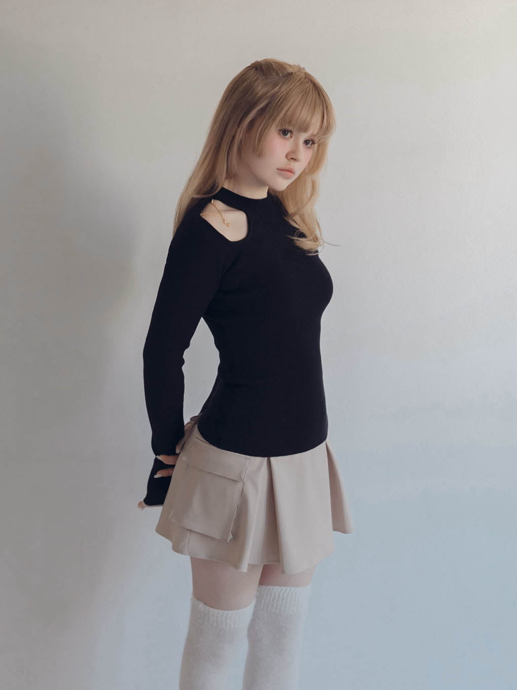 ANDMARY】Navi knit tops