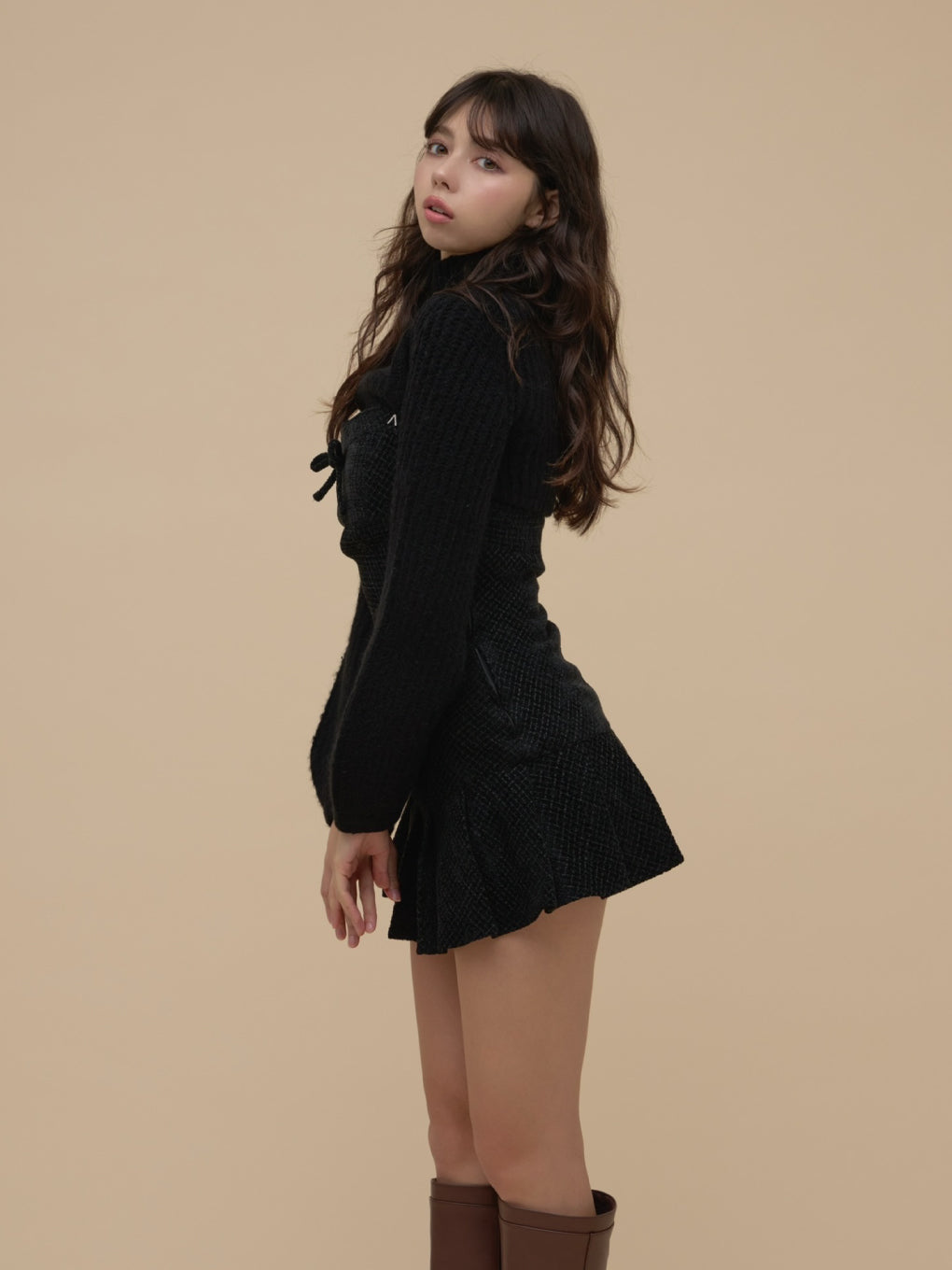 Twiggy tweed mini dress