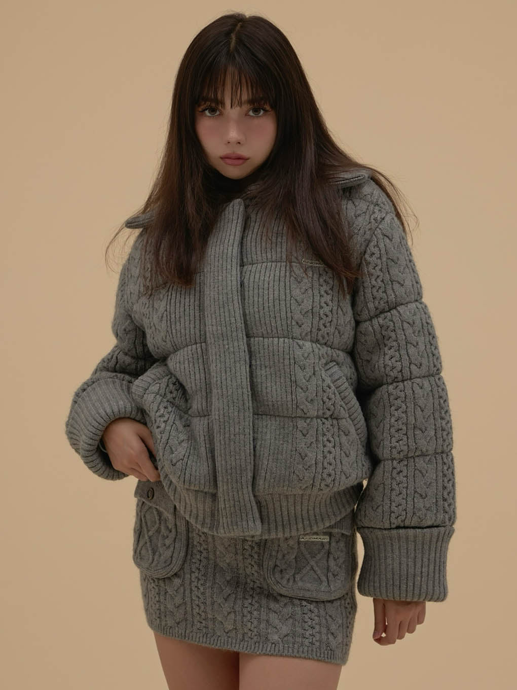 Mary quilting knit jacket