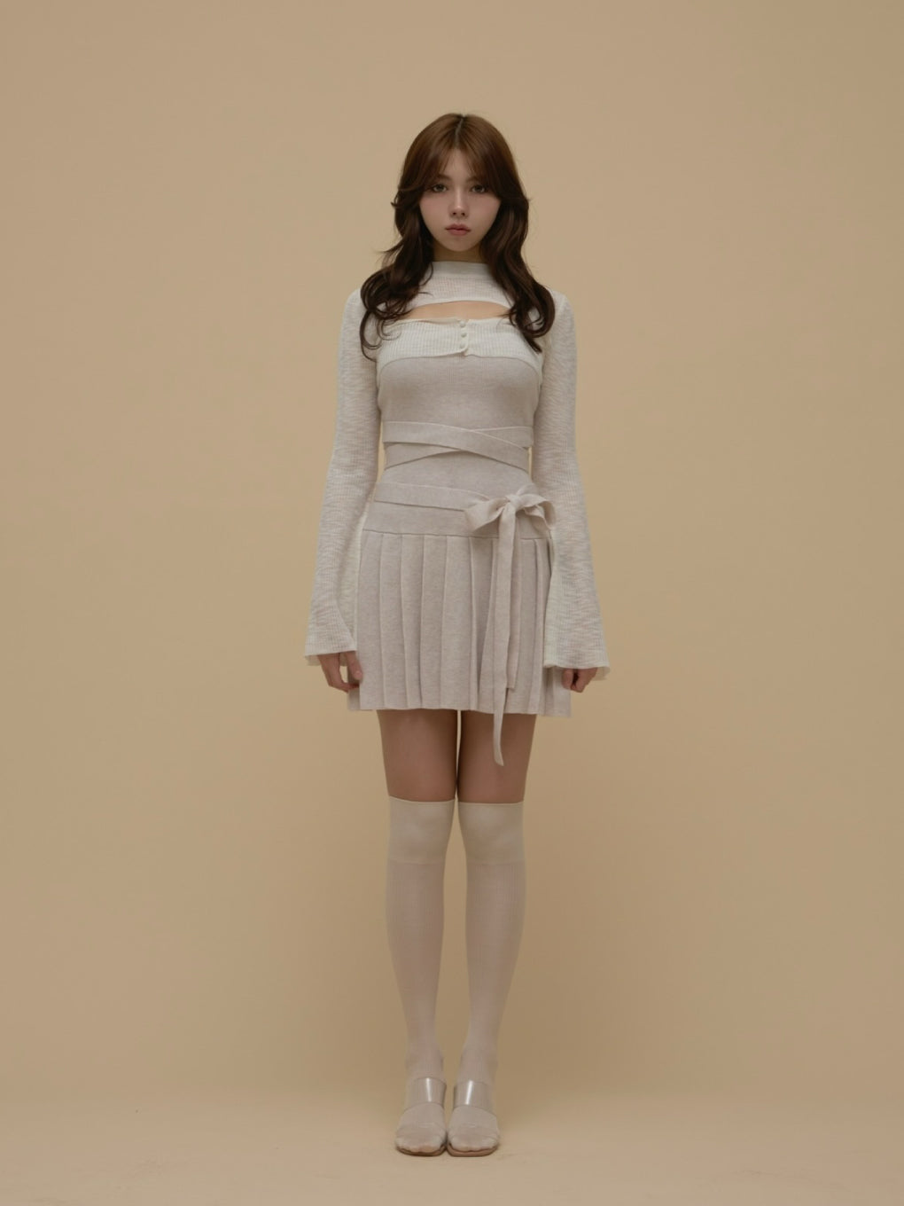 ANDMARY】Mimi ribbon mini dress