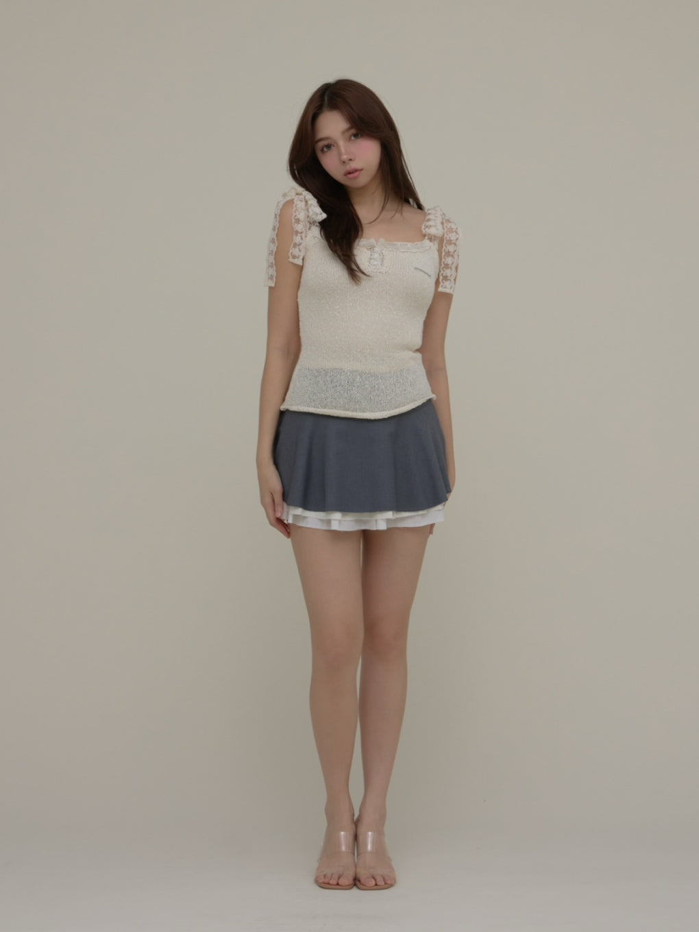 ANDMARY】Cotton ribbon tank