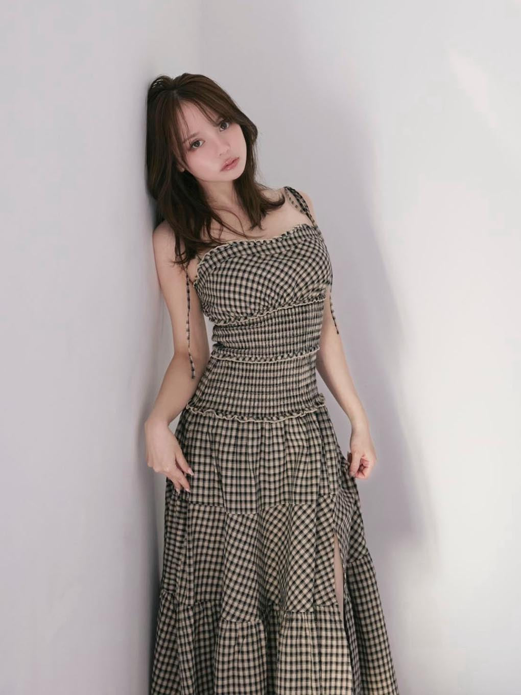 Audrey check dress