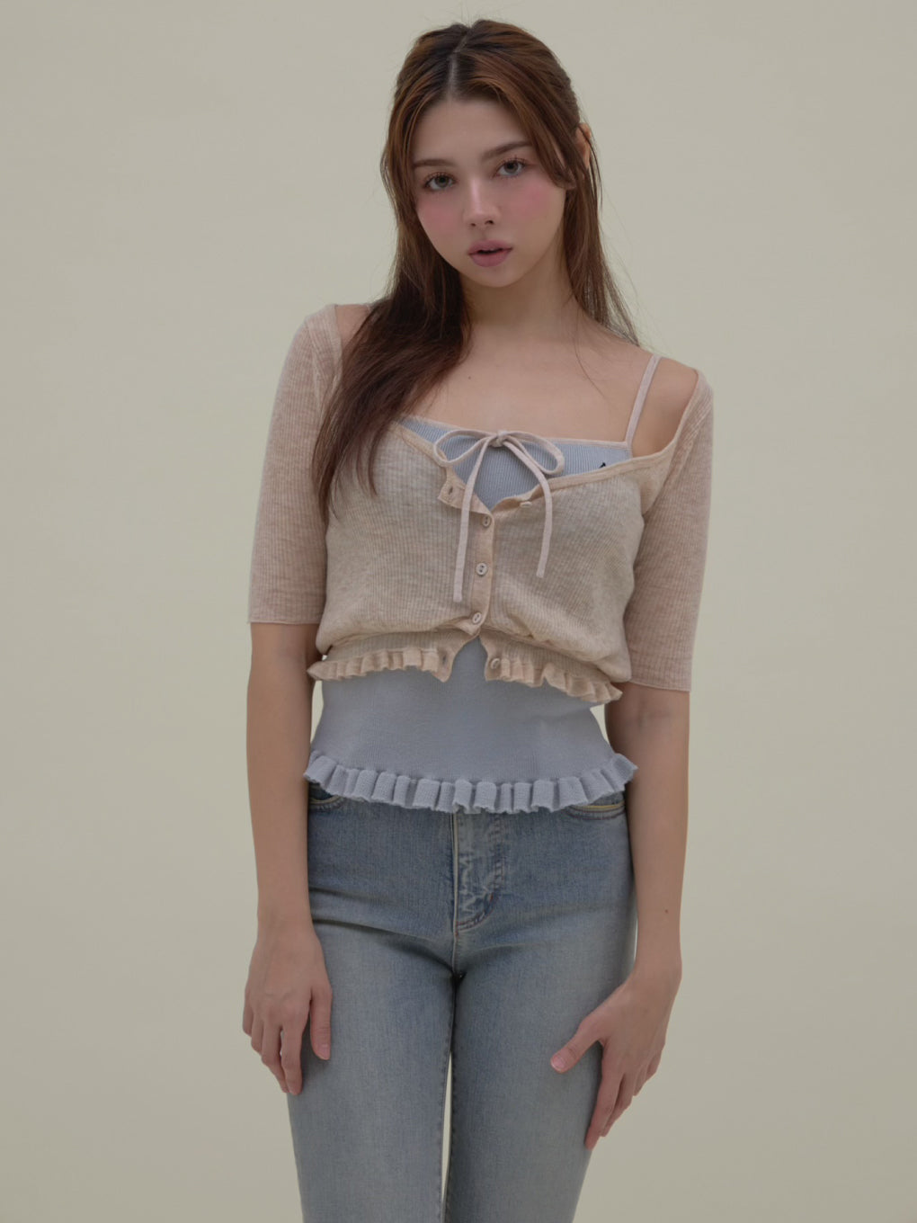 Cameron knit set tops