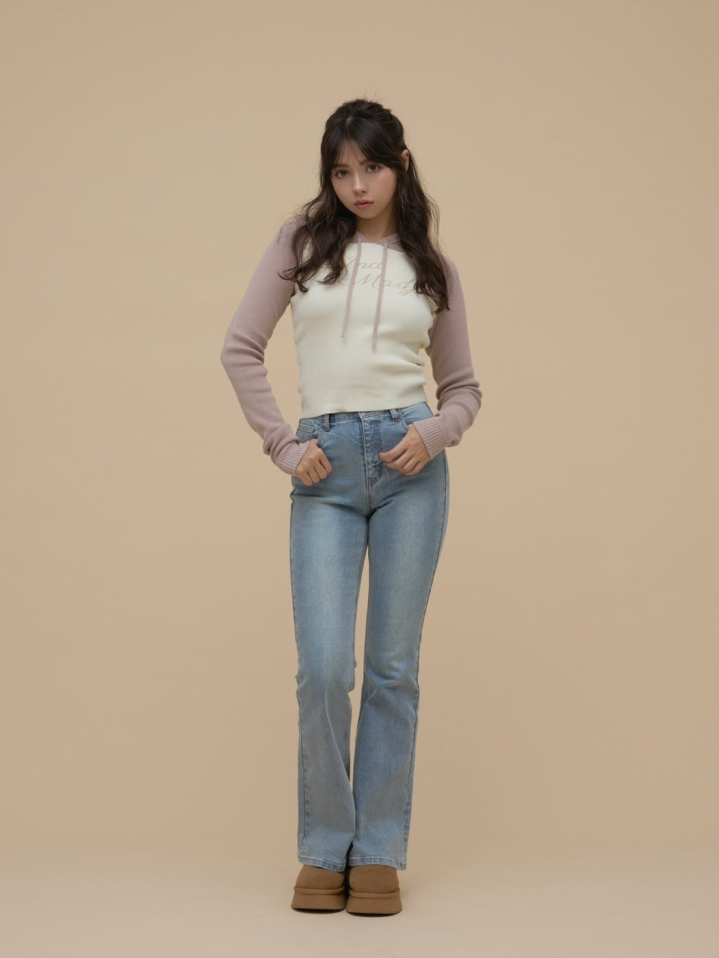 andmary Navi flare denim Mサイズ ANDMARY】Navi flare denim