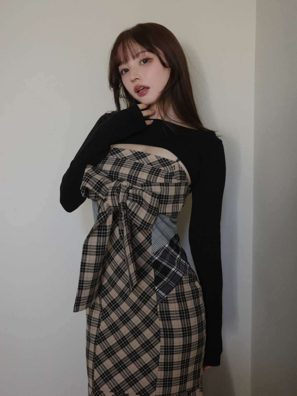 ANDMARY】Juni check dress