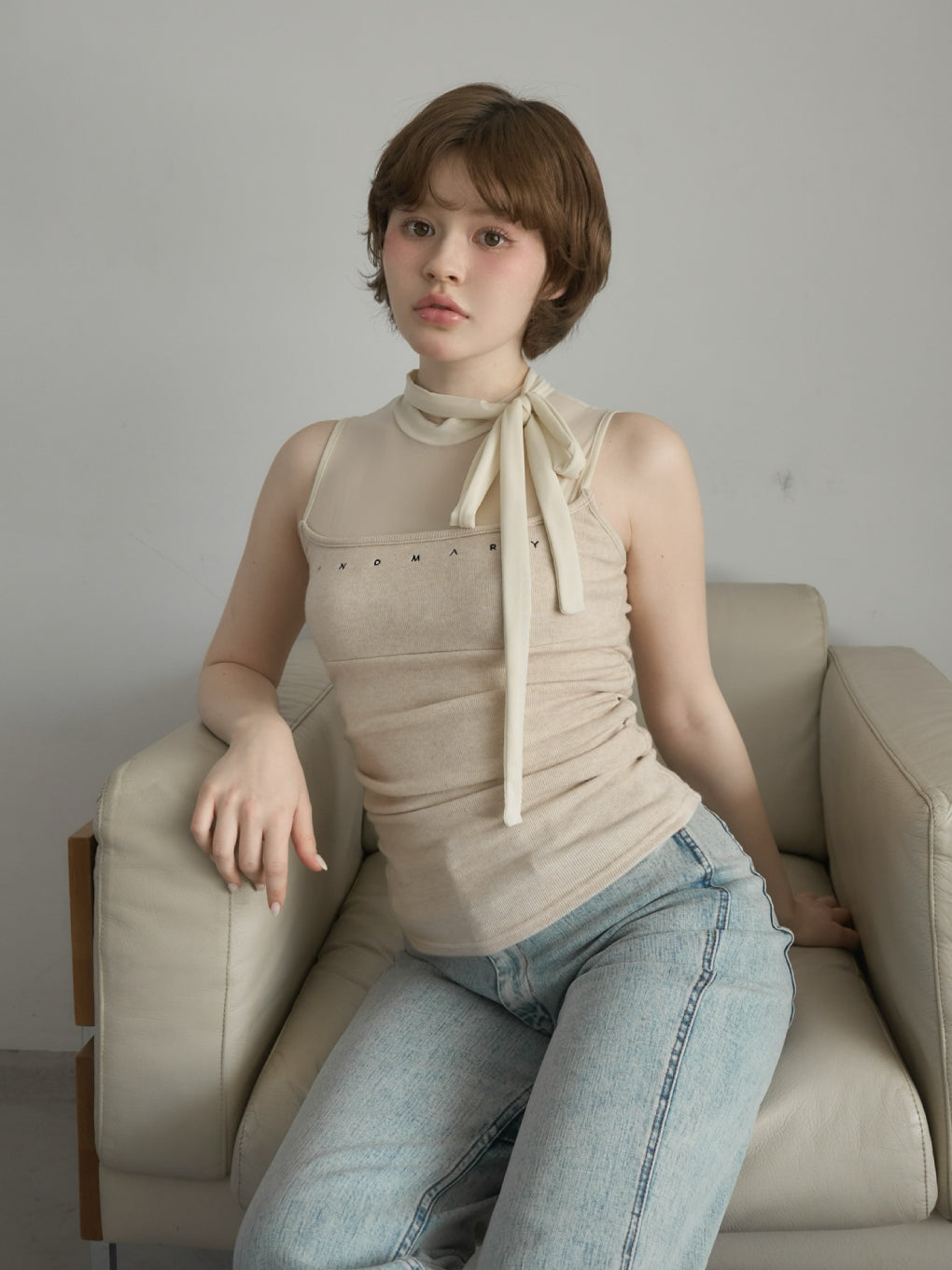 ANDMARY】Amy ribbon tops
