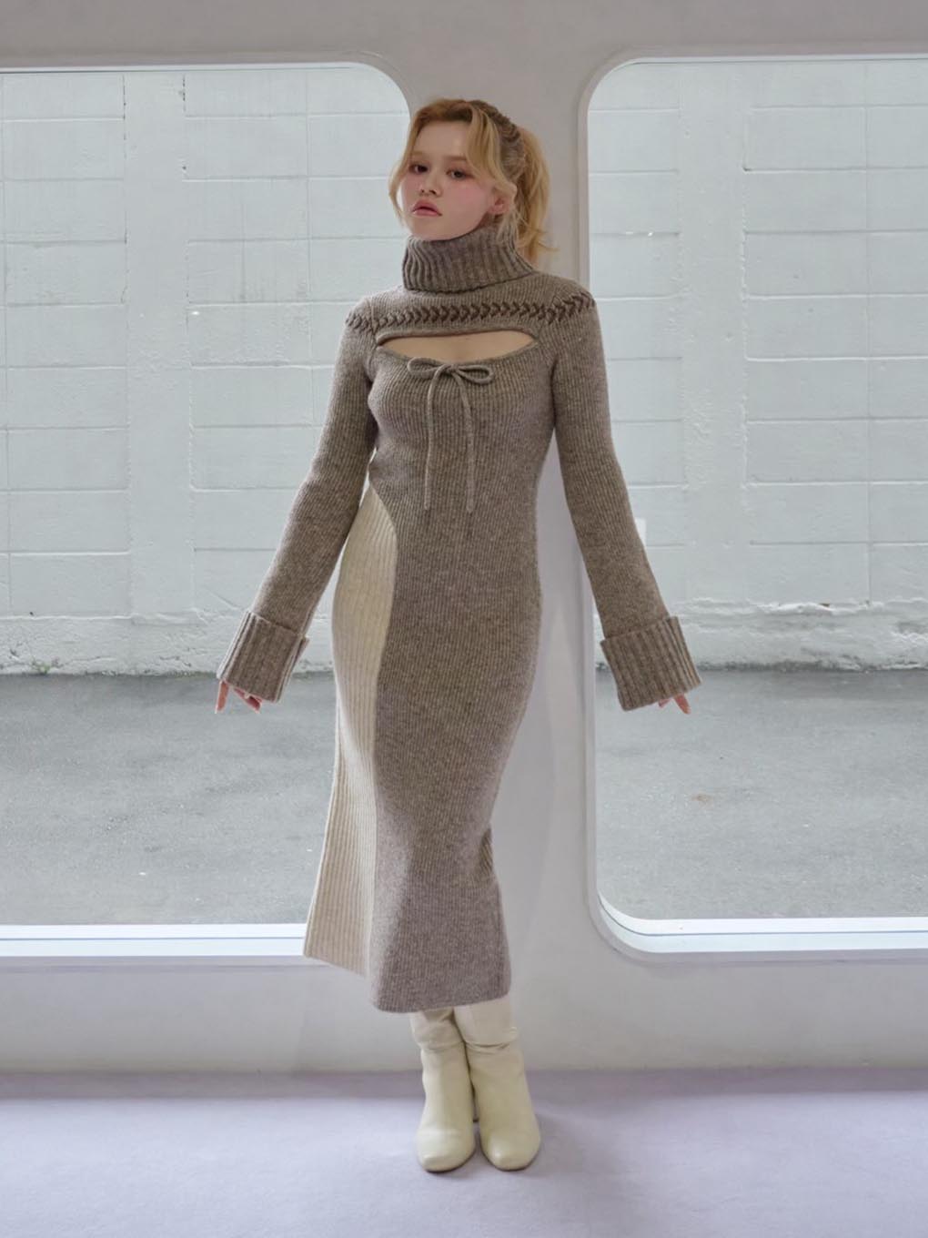 アンドマリー　andmary Sophie knit long dress完売の人気のワンピース