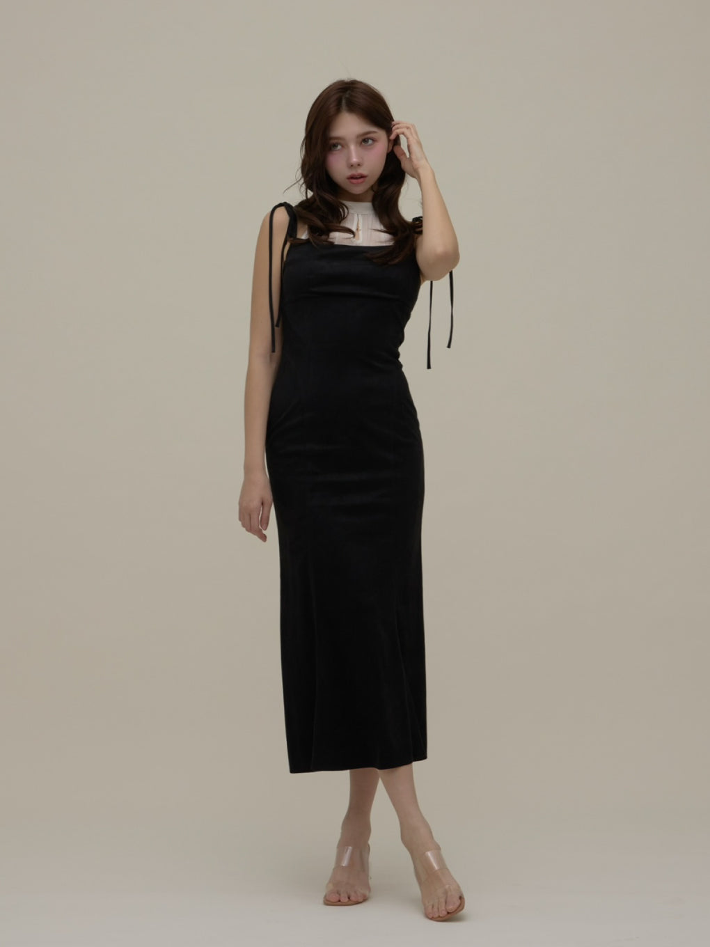 Anju sheer long dress