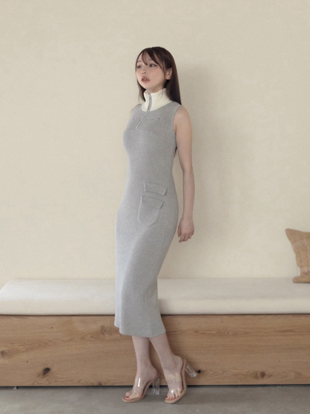 Leila knit long dress