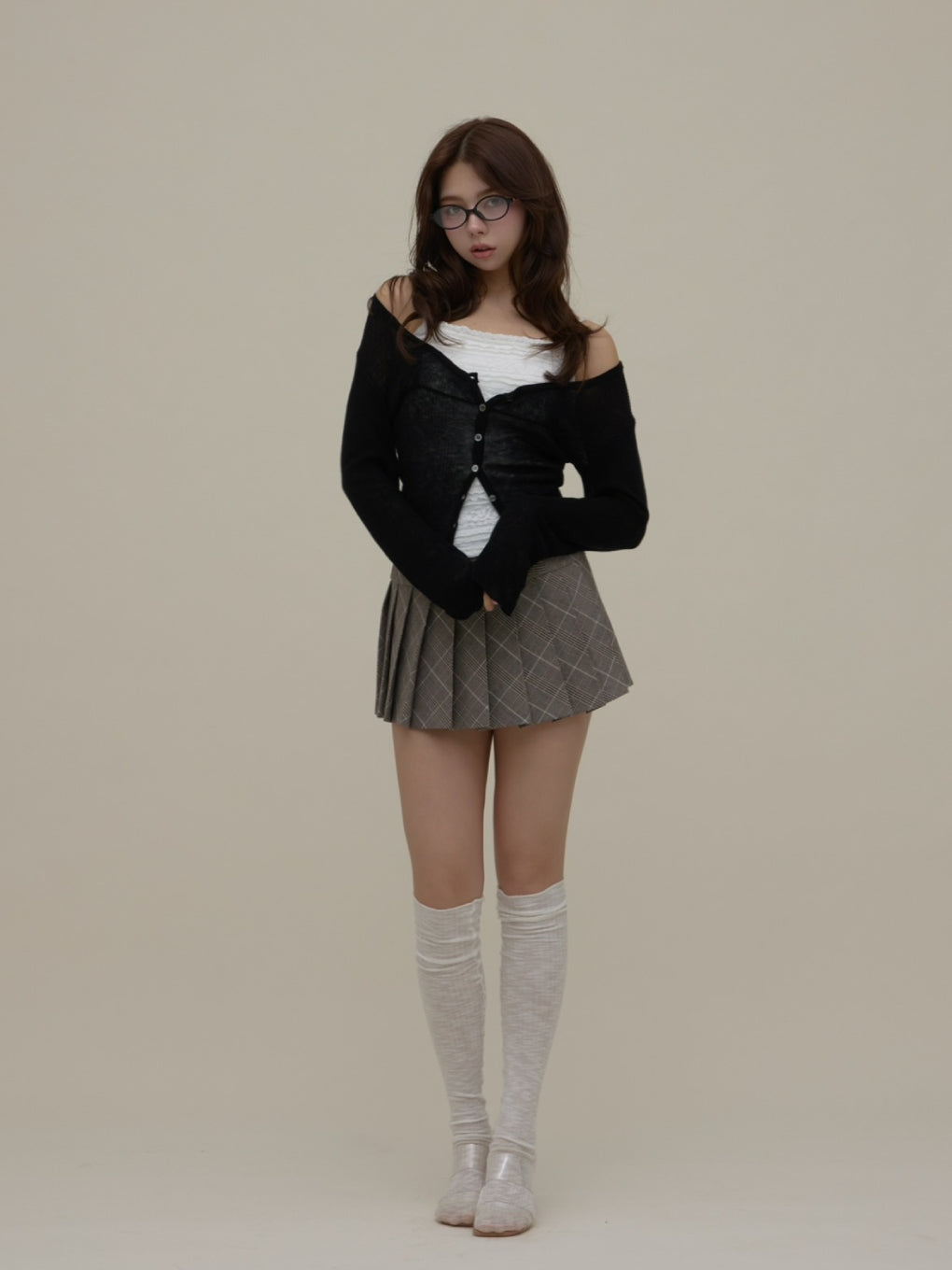 ANDMARY】Donna pleats mini skirt