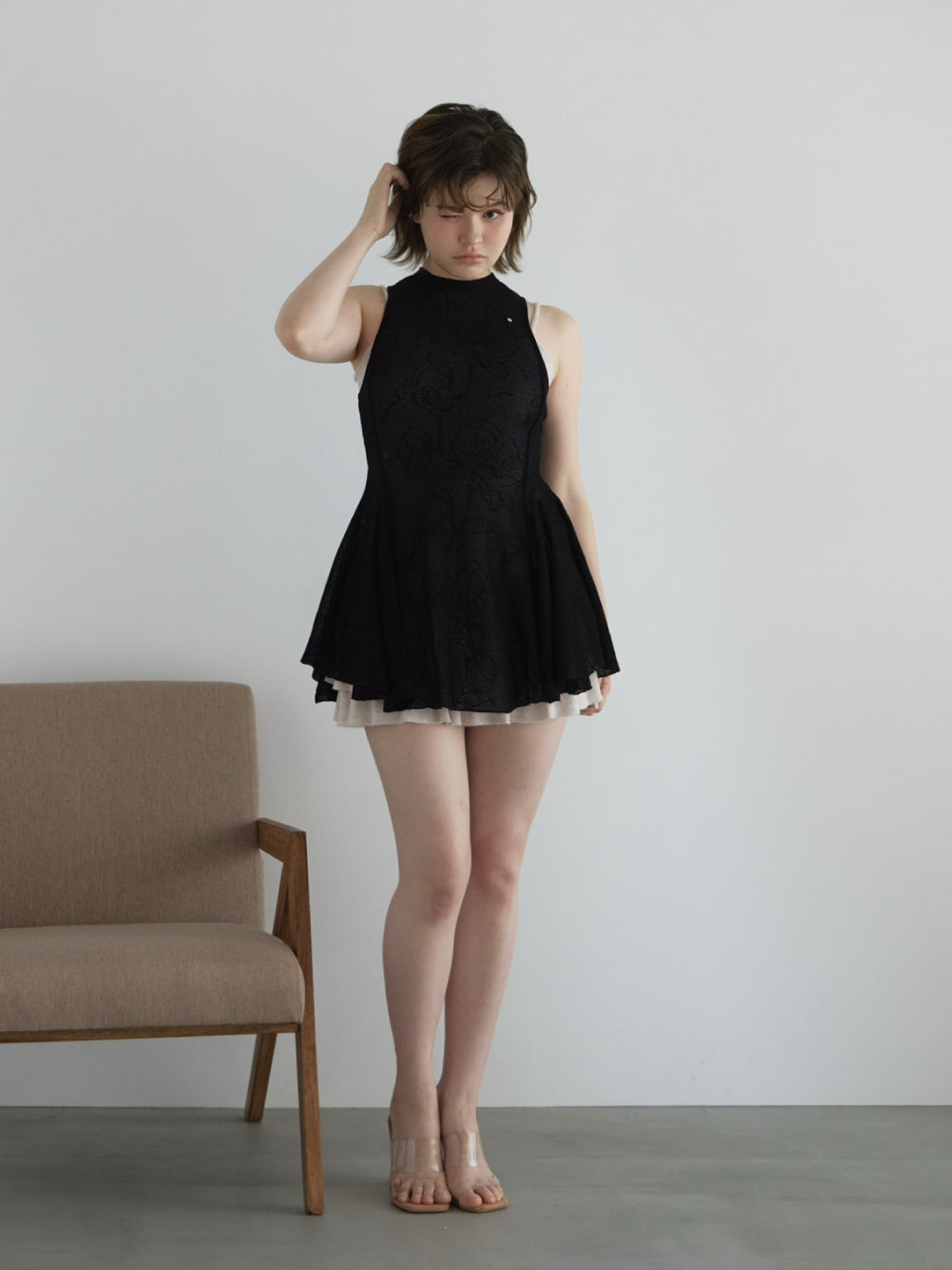Lotta frill layerd mini dress