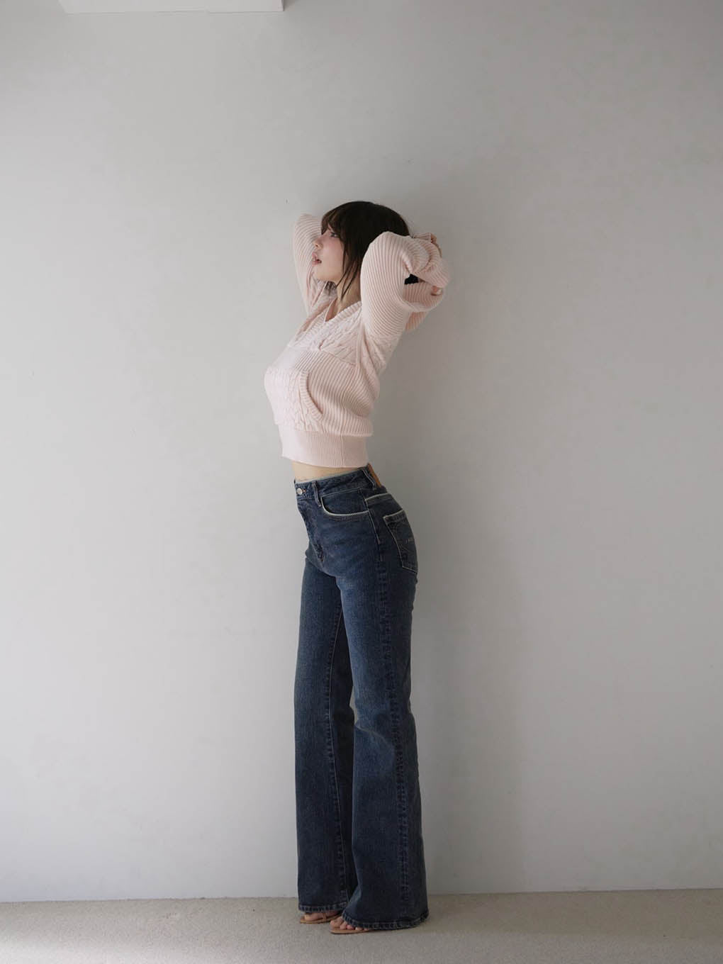 Heart stitch denim