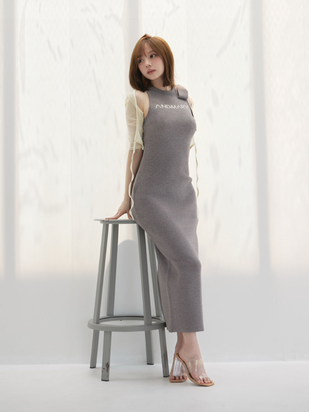 Mary logo long dress