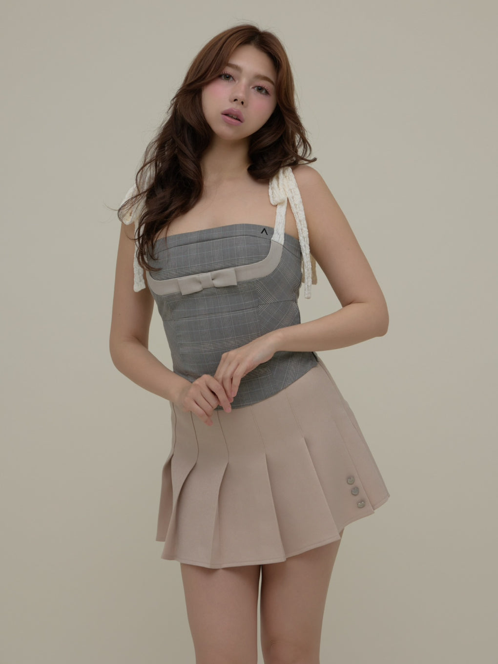 Sorin pleats mini skirt