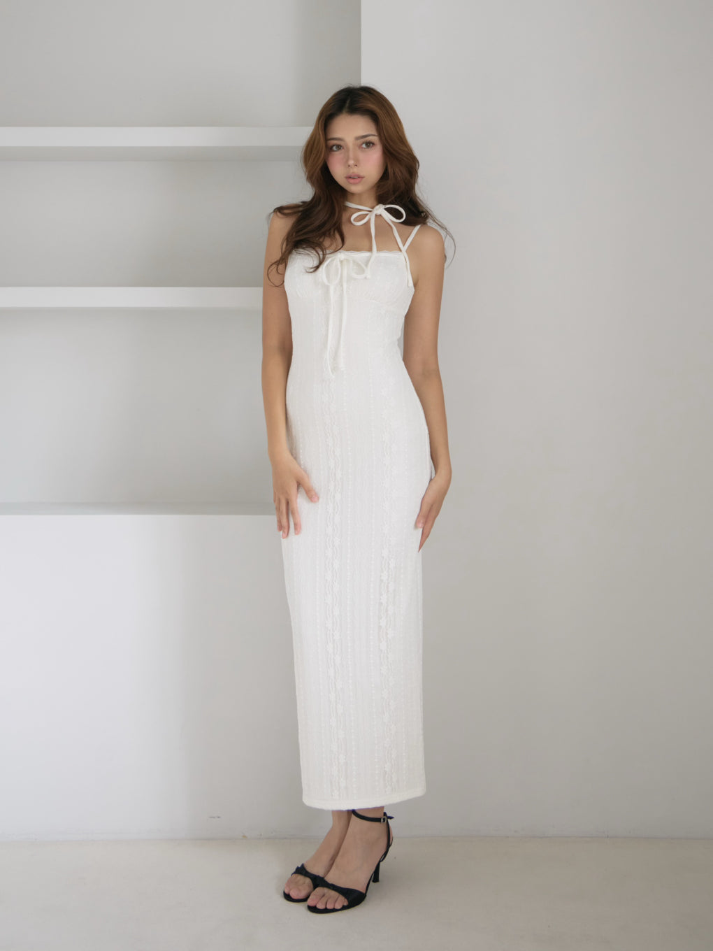 Aria flower set long dress