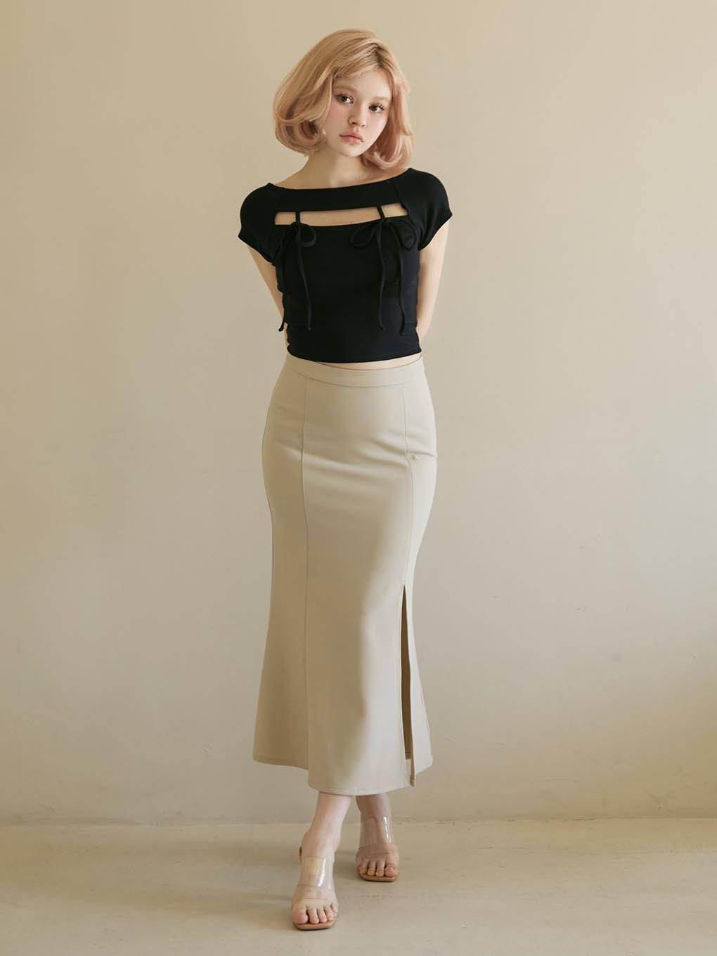 ANDMARY】Bebe ribbon tops