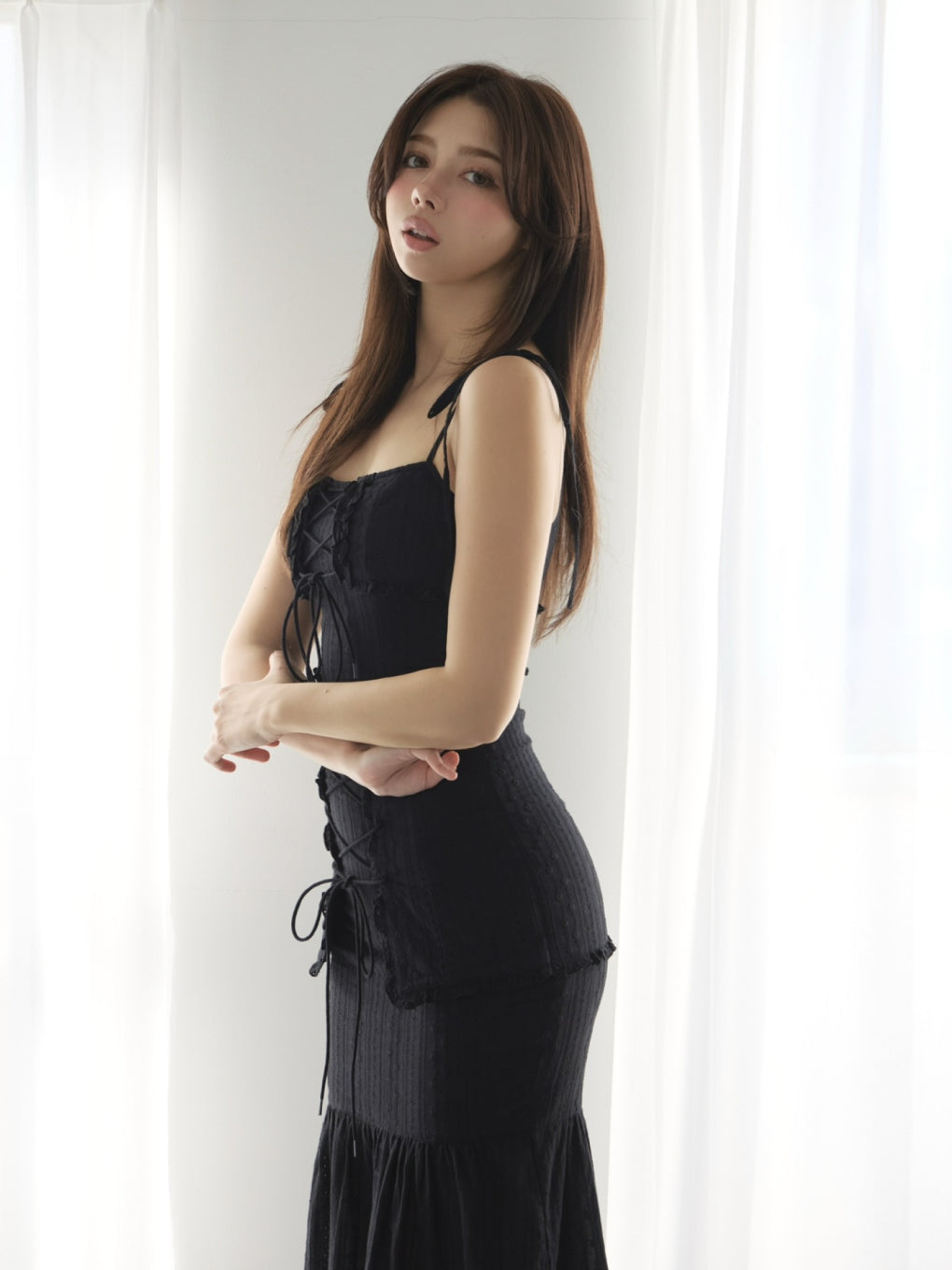 新品未使用 ANDMARY Juni cotton long dress ANDMARY】Juni cotton long dress