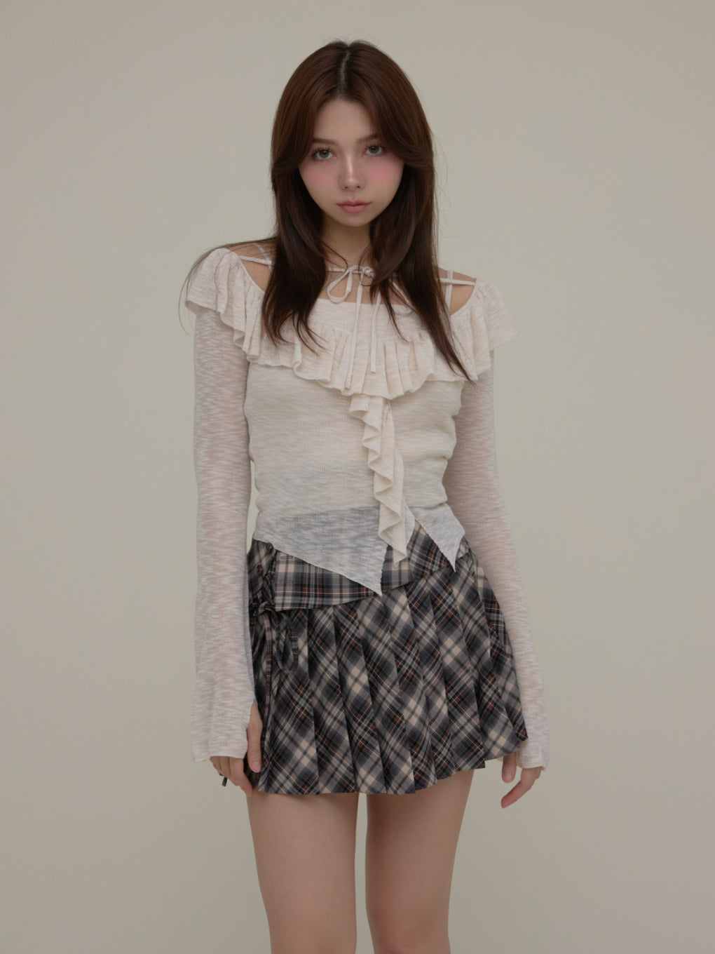 ANDMARY】Jade highwaist mini skirt