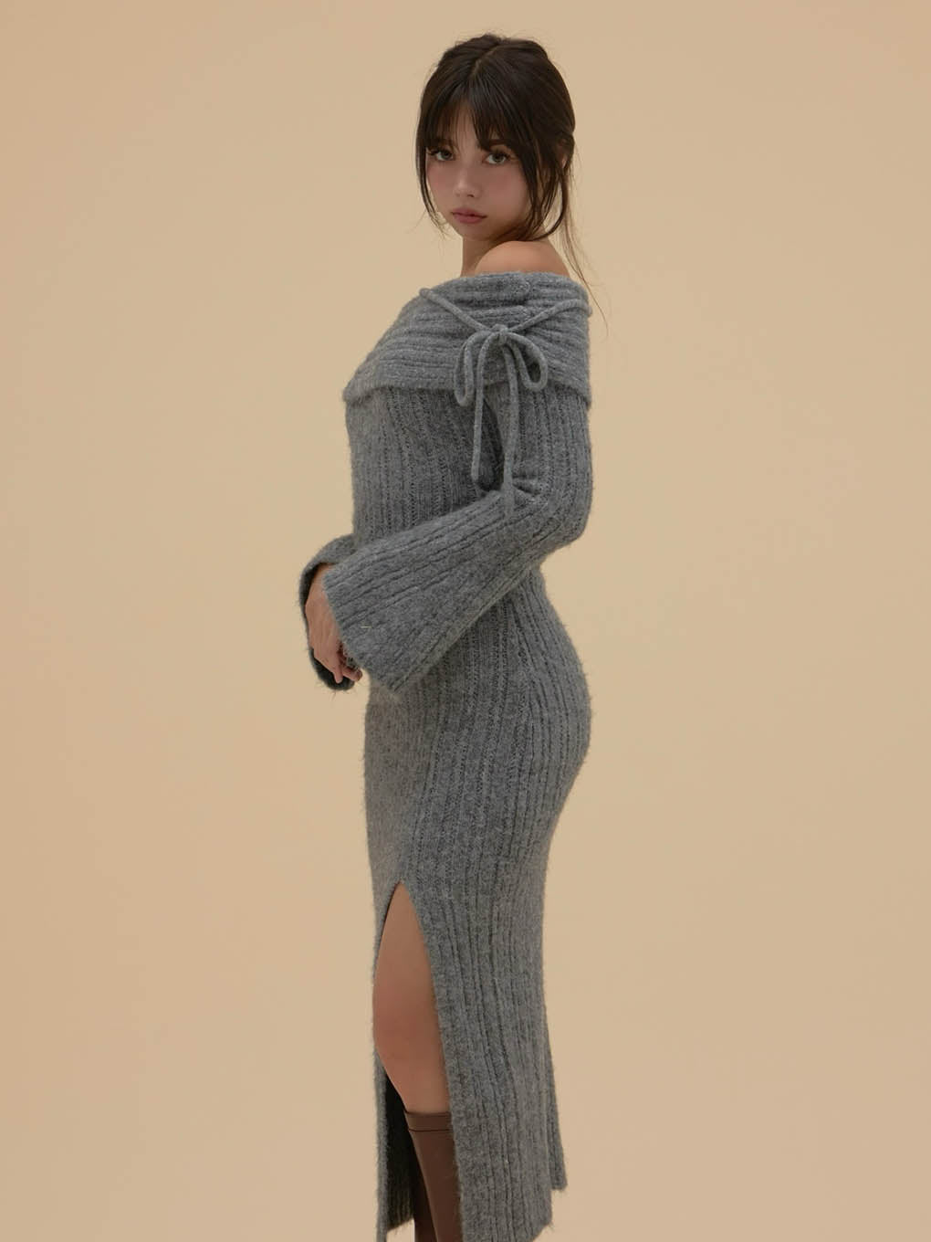 Yvie offshoulder knit dress