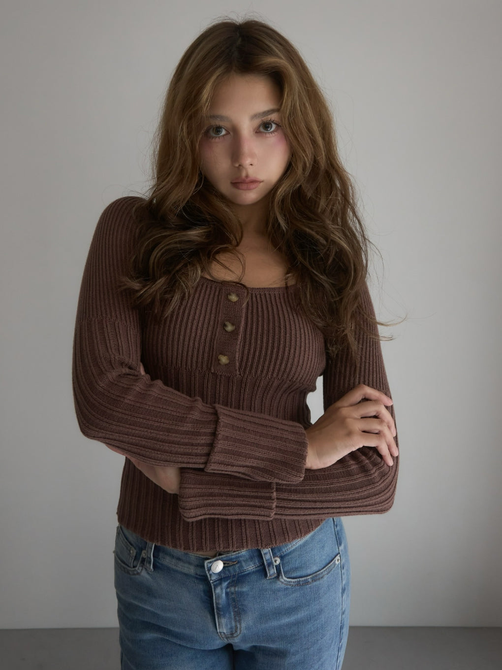 Heart button rib tops