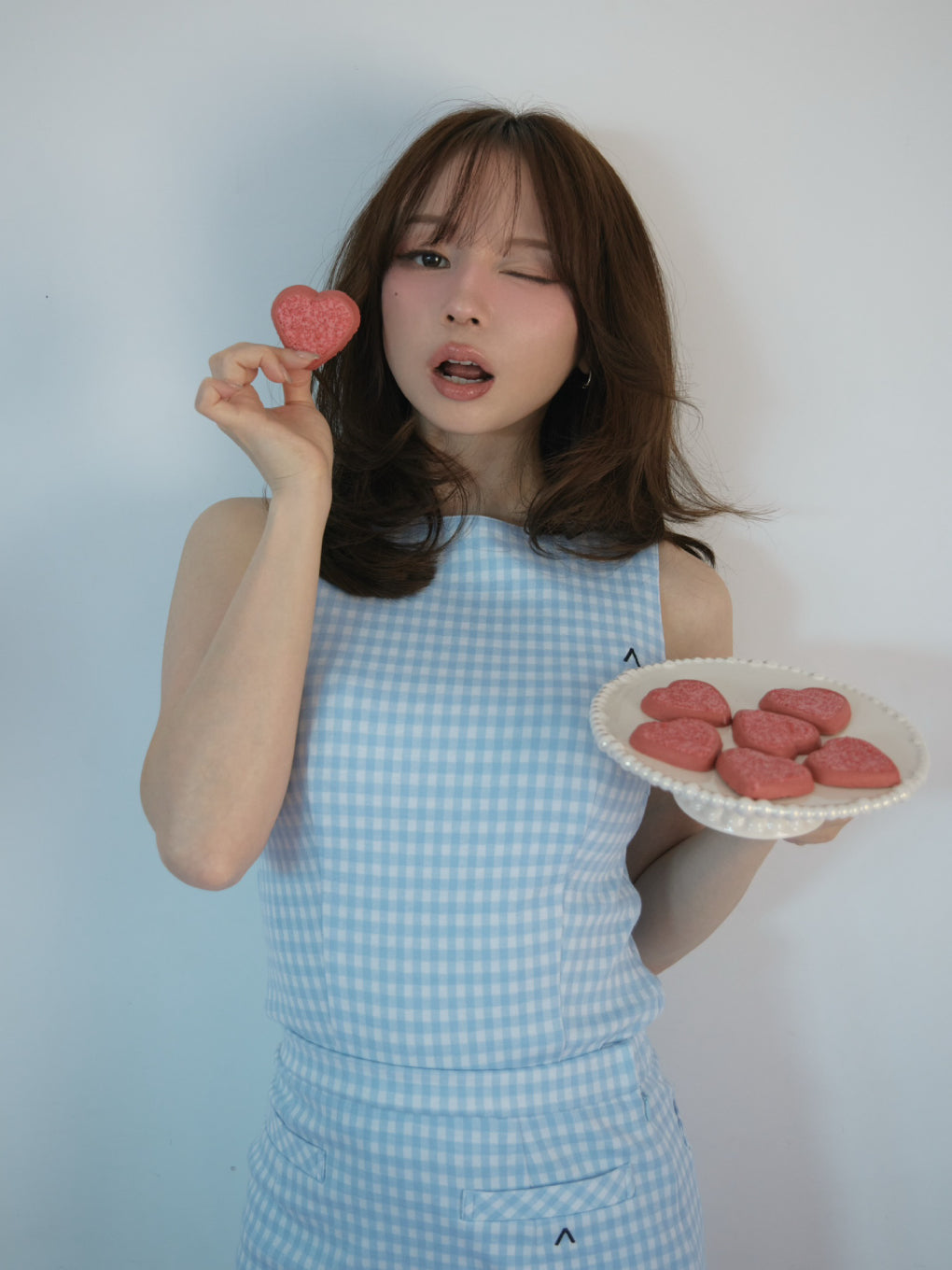 ANDMARY】Ruru gingham set up mini