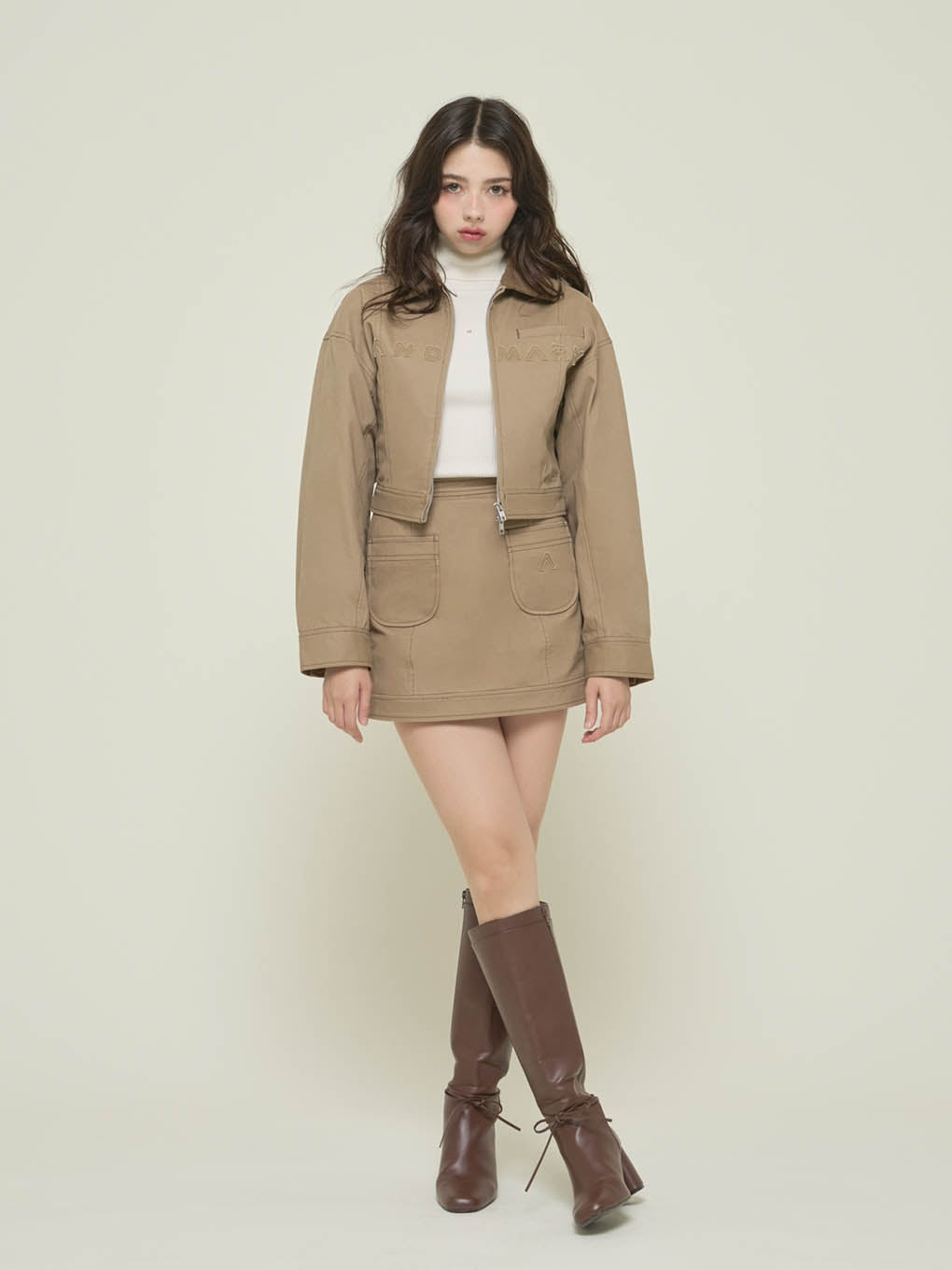 Harper twill mini skirt