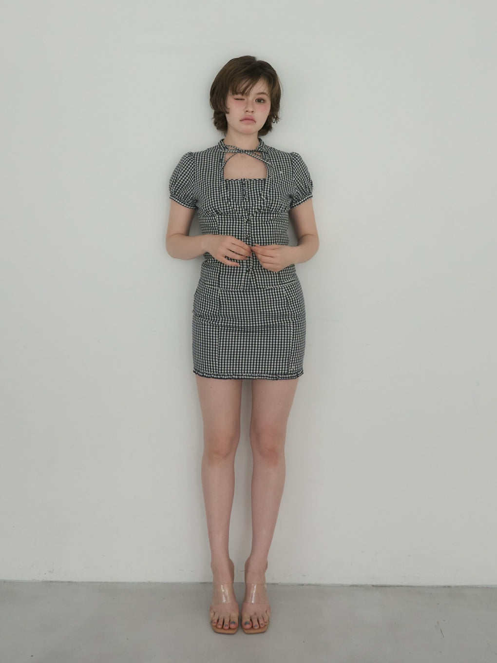 ANDMARY】Rebecca gingham check set up