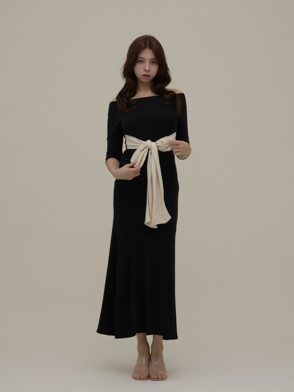 ANDMARY】Nola ribbon long dress