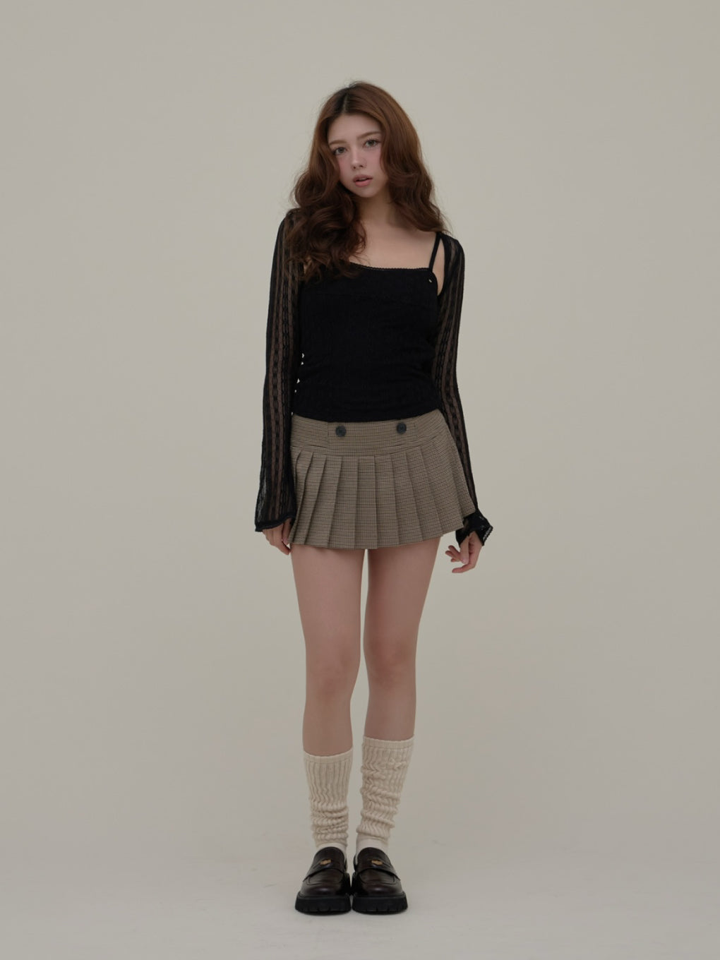 Mabel pleats skirt