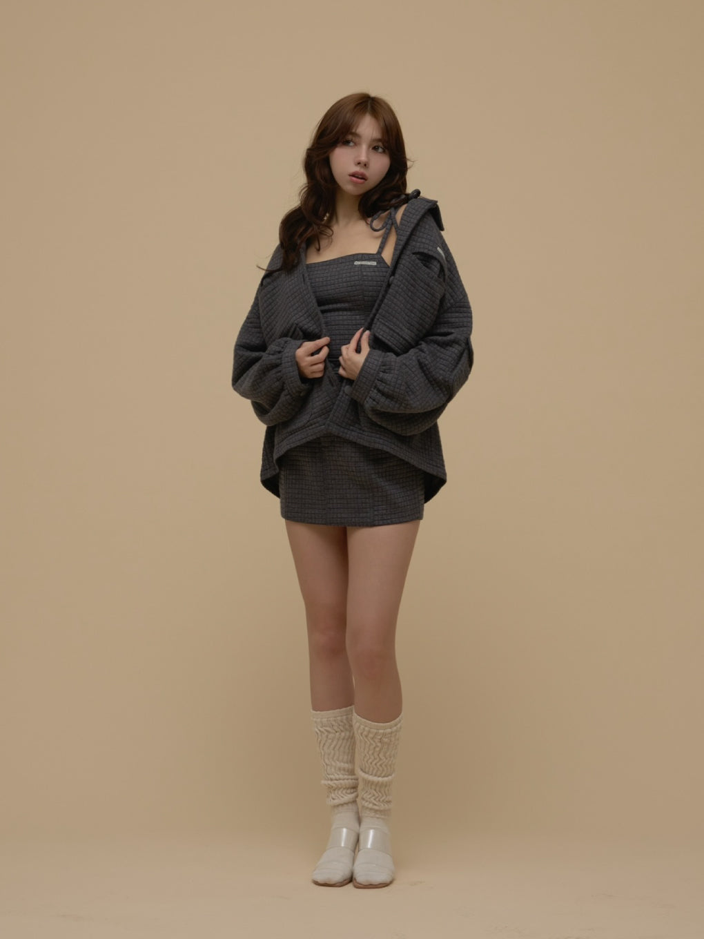 ANDMARY】Ivy loose jacket set