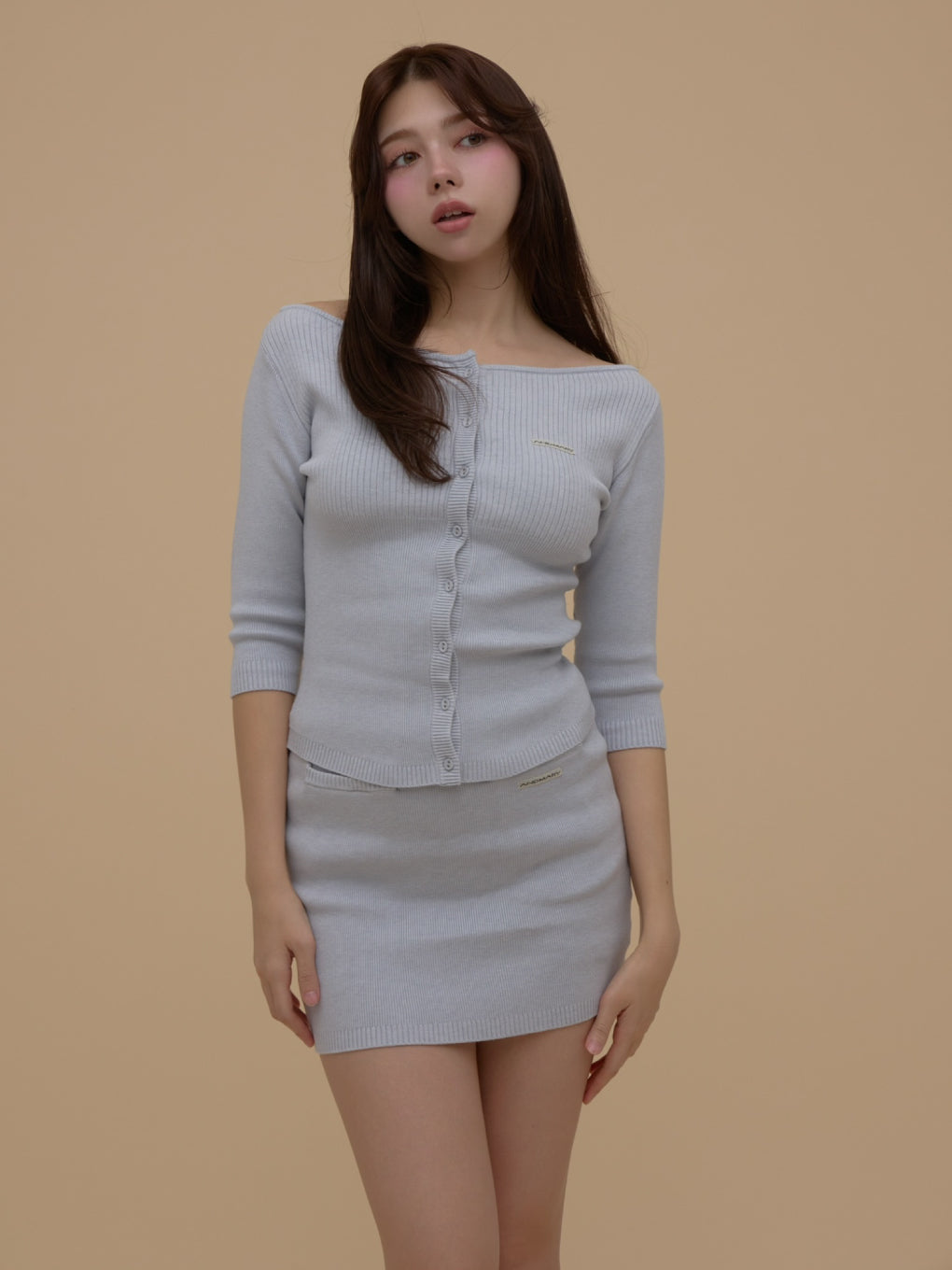 andmary Carina knit set アンドマリー ANDMARY】Carina slit dress