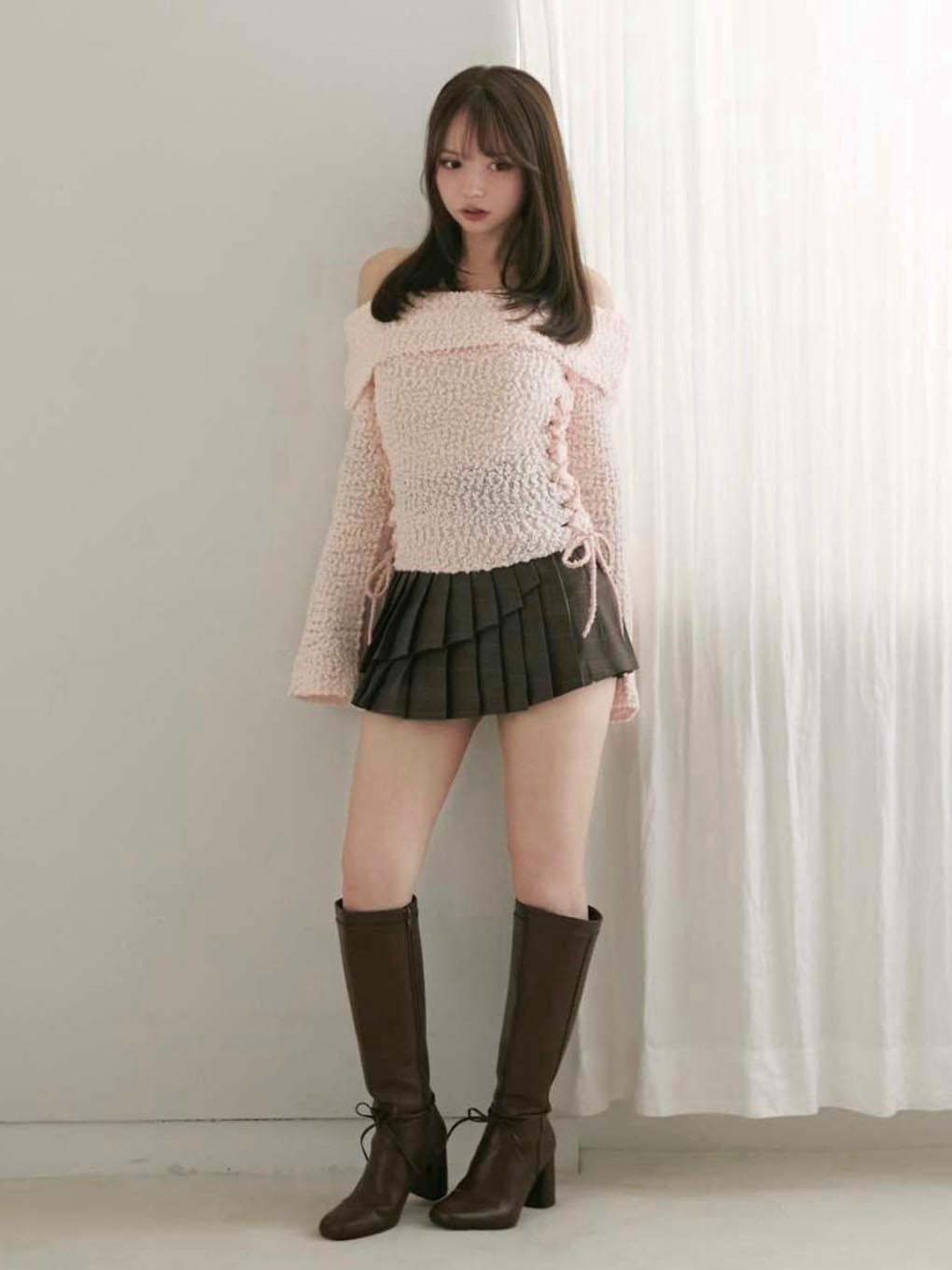 Gia lace up knit