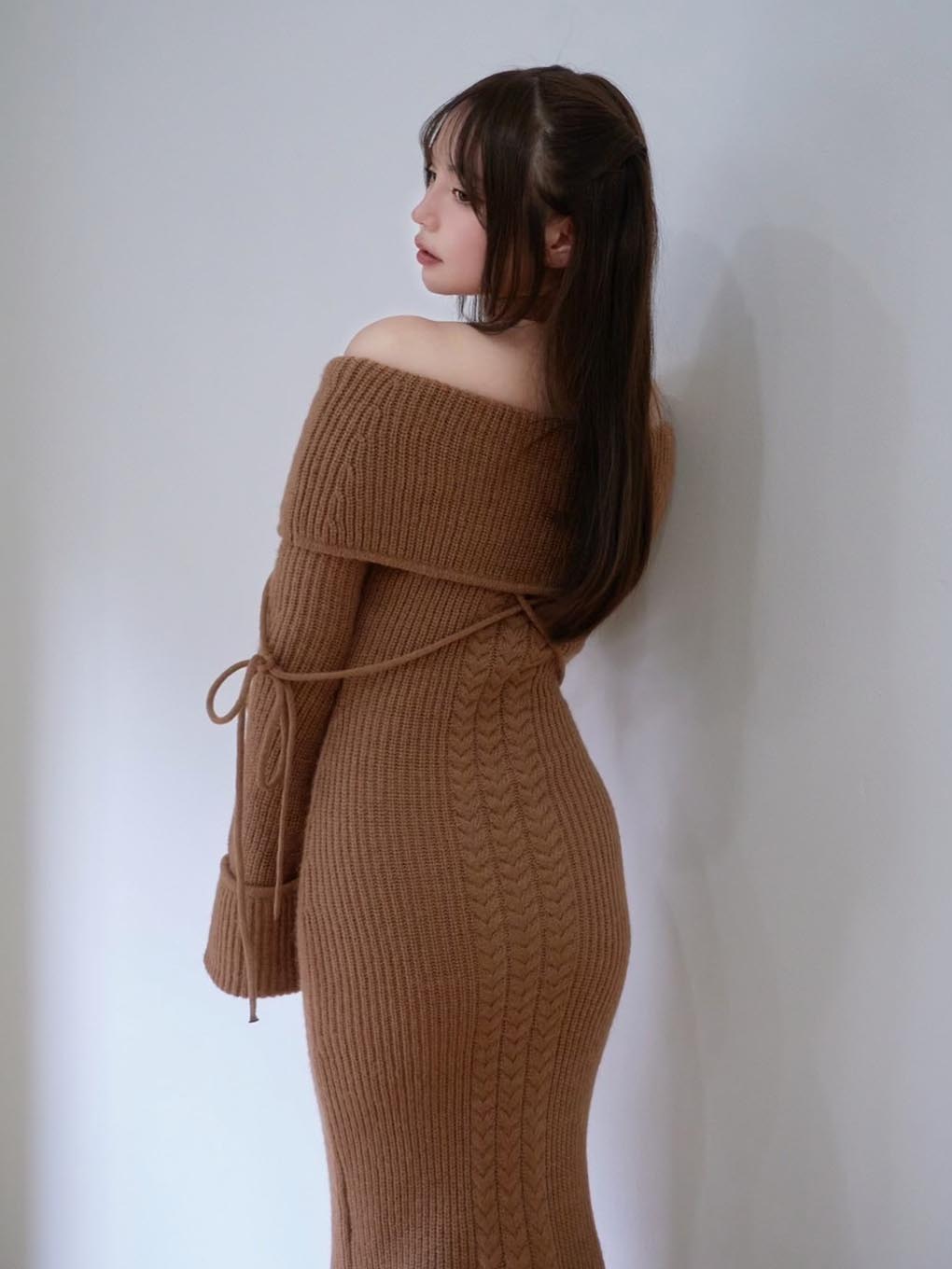 andmary アンドマリー May cable knit dressニット/セーター