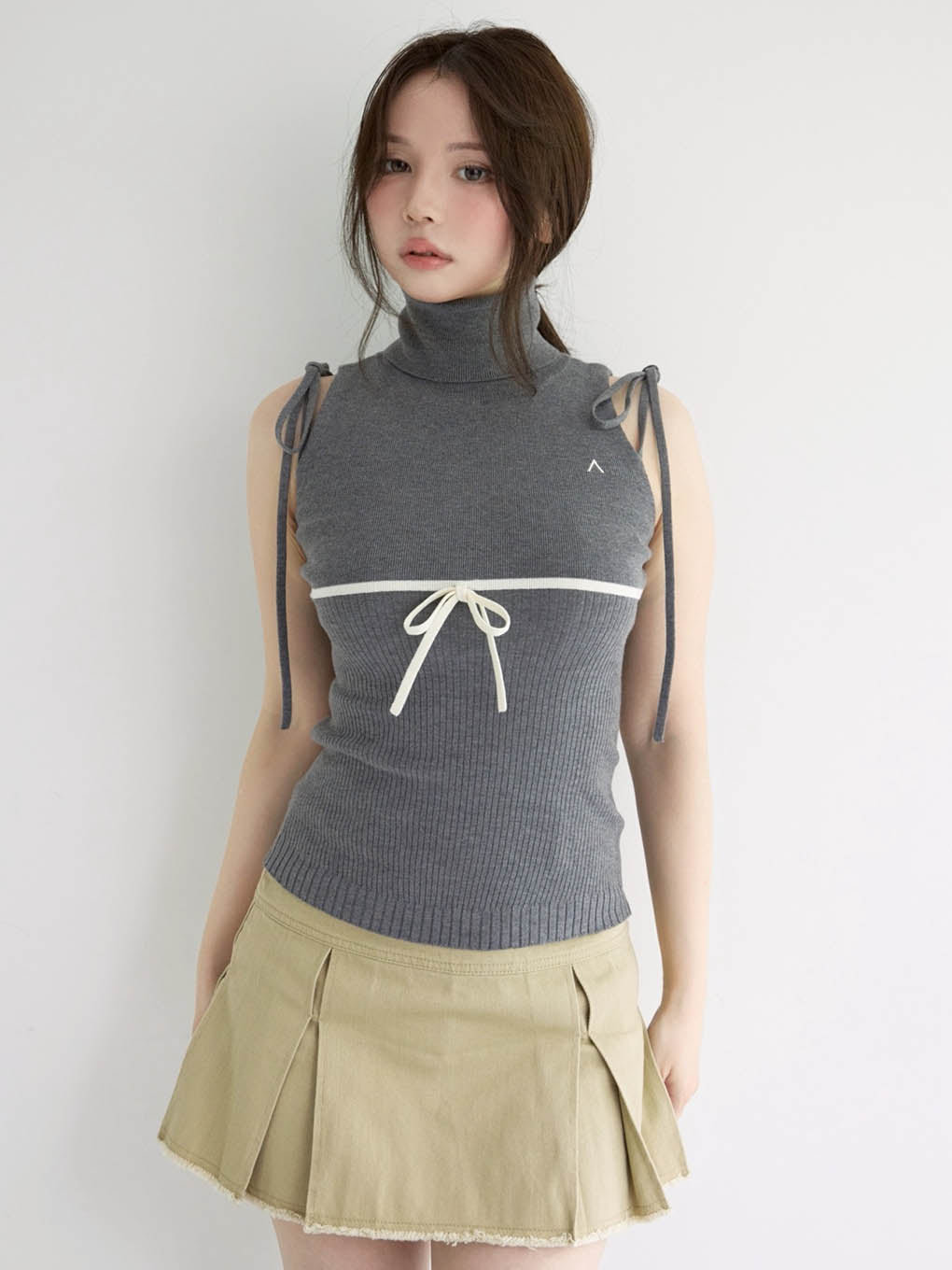 スカート Mary logo cotton skirt AM1384 Mary logo cotton skirt