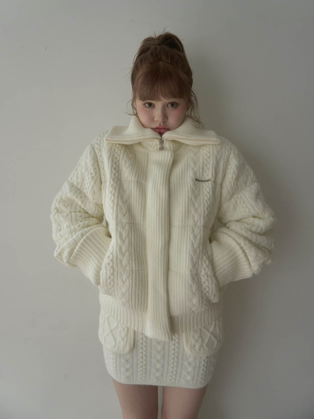 Mary quilting knit jacket