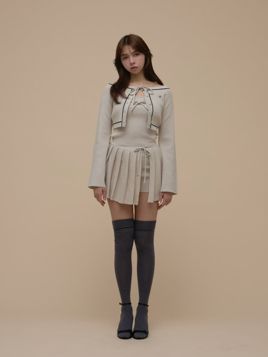 ANDMARY】Jennie line knit set up