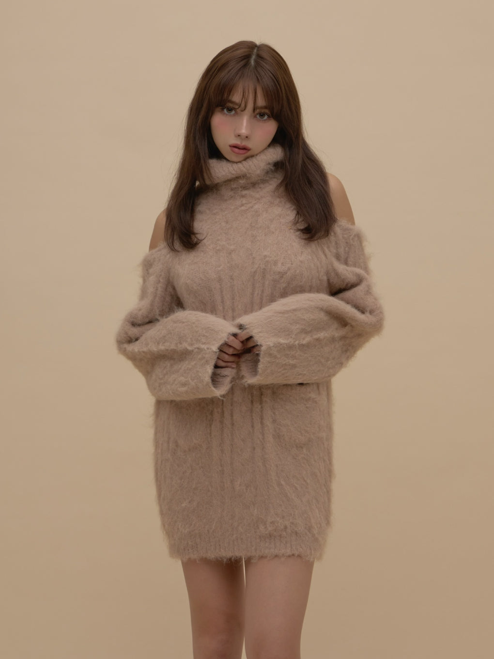 ANDMARY】Allyn cable knit dress