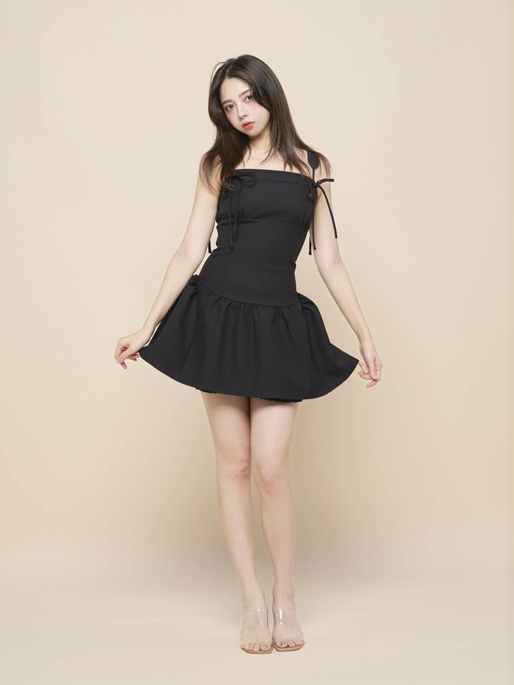 Elsie flare mini dress