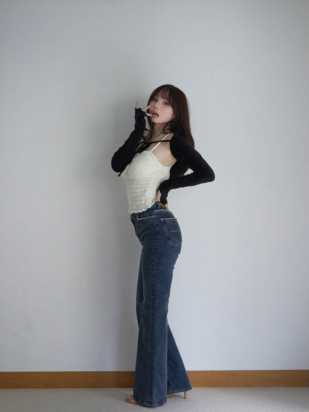 Mei shirring tops