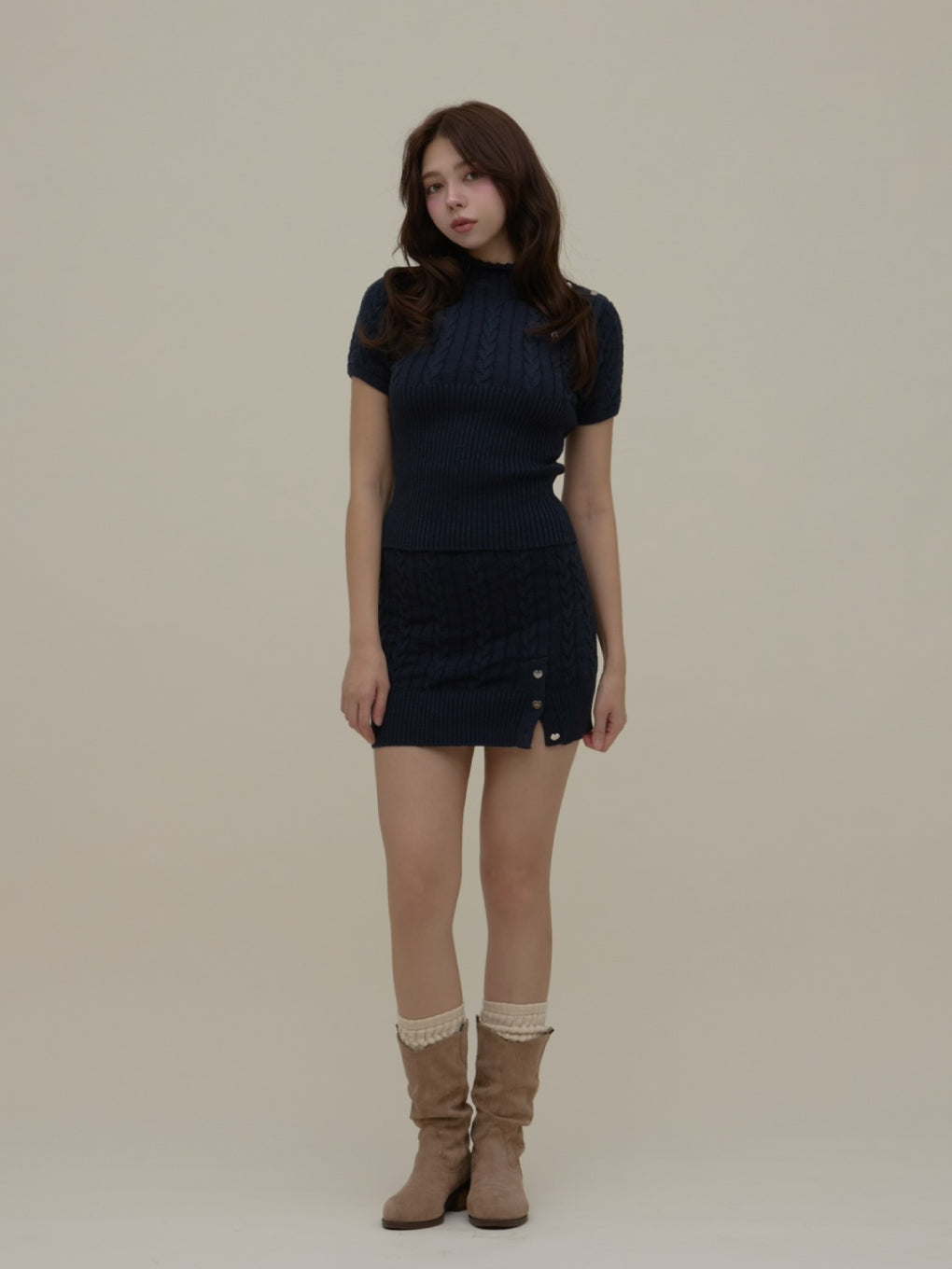 ANDMARY】Lora knit set up