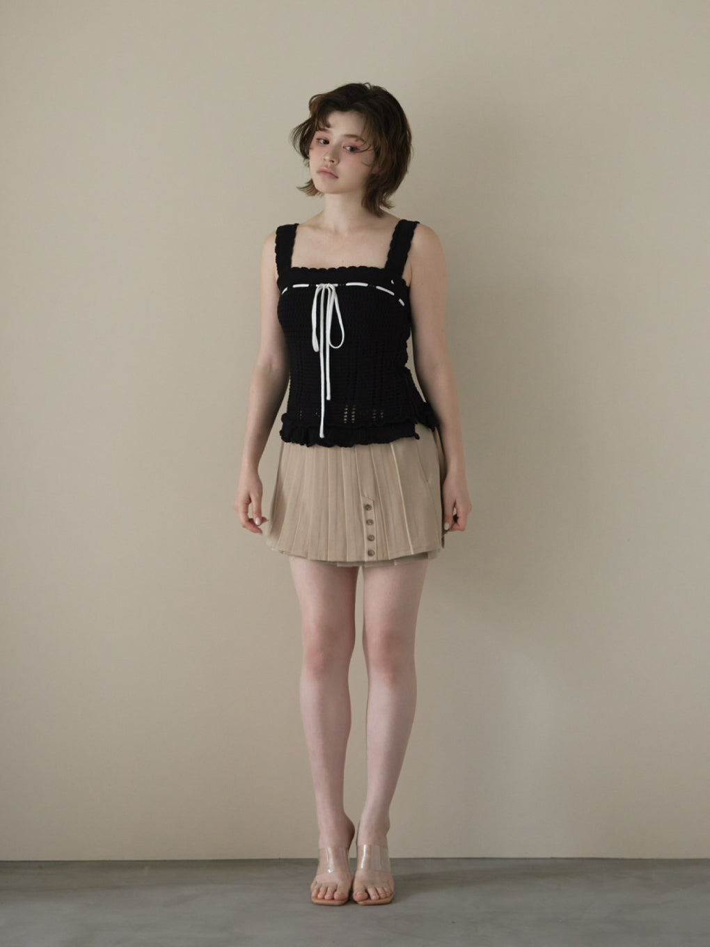 Noa crochet knit tops