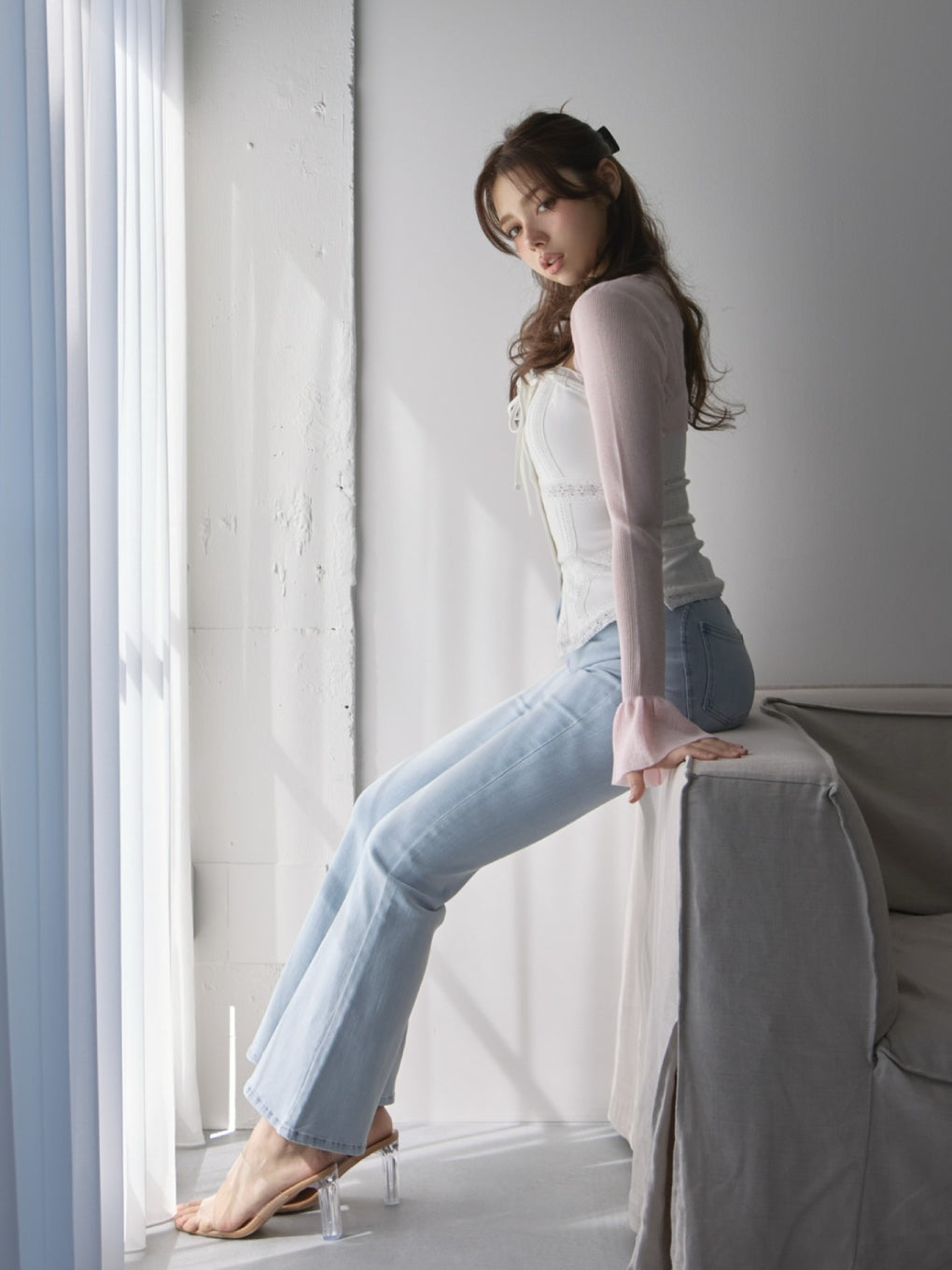 ANDMARY】Kiki lace cardigan set tops