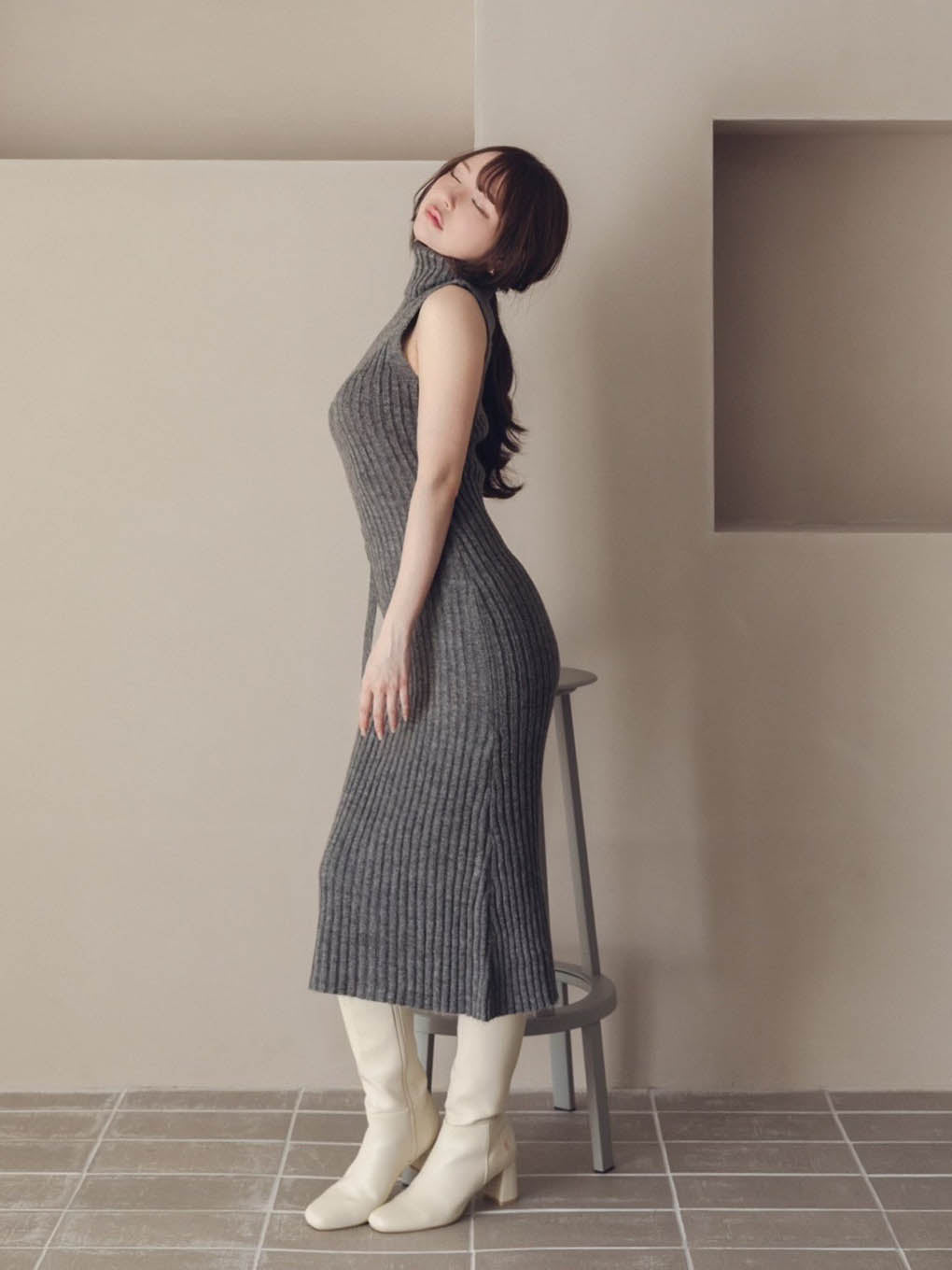 ANDMARY♡新品Cameo knit set cardiganカラーDa