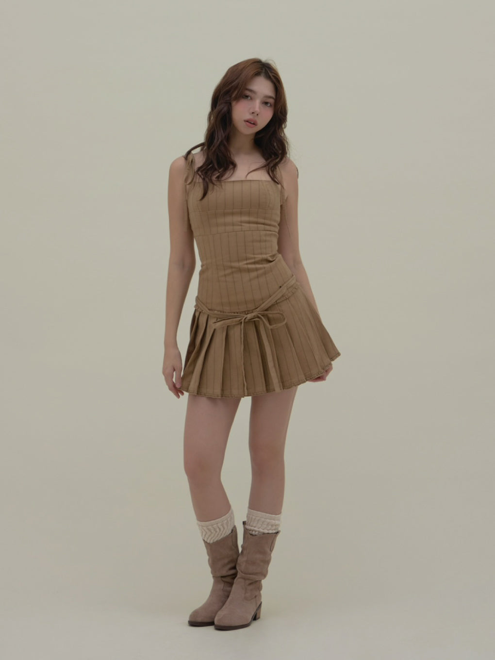 Beckey stripe mini dress