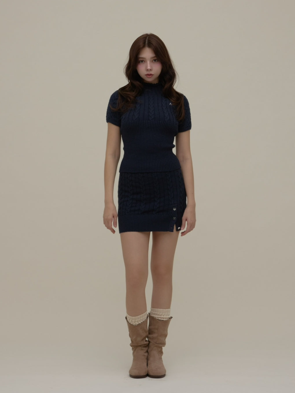 新品andmaryニット　正規品 ANDMARY】Lora knit set up