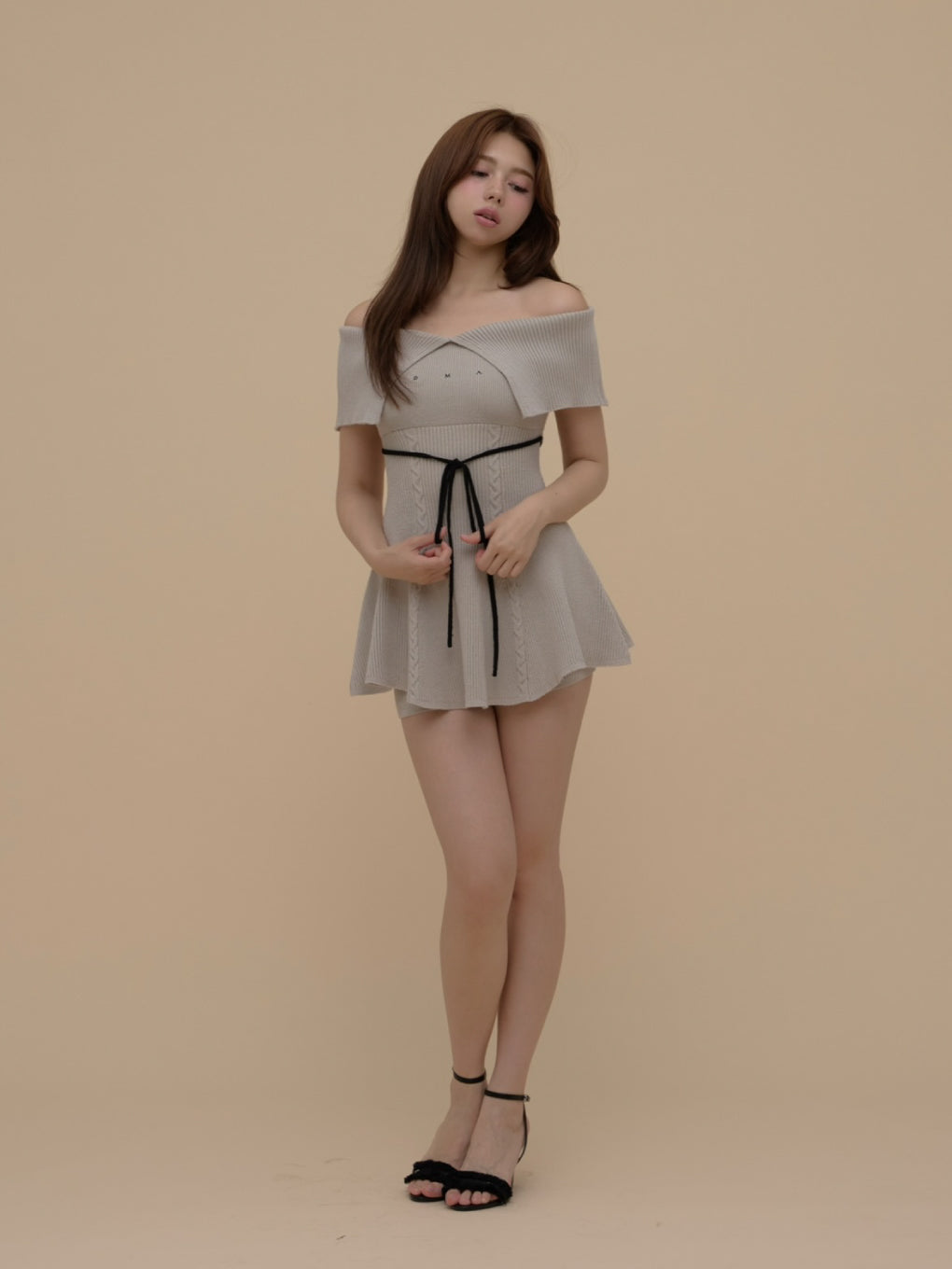 Ellie peplum knit set up