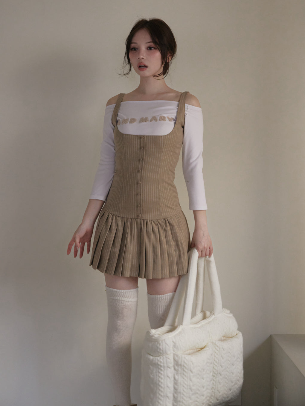 ANDMARY】Mary quilting knit bag