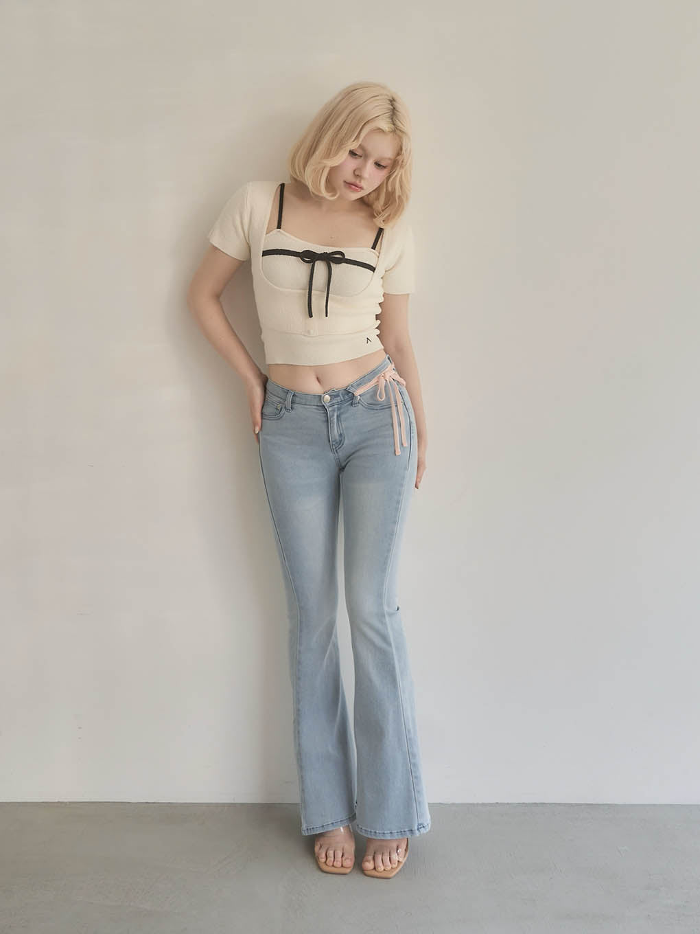 Baby ribbon denim